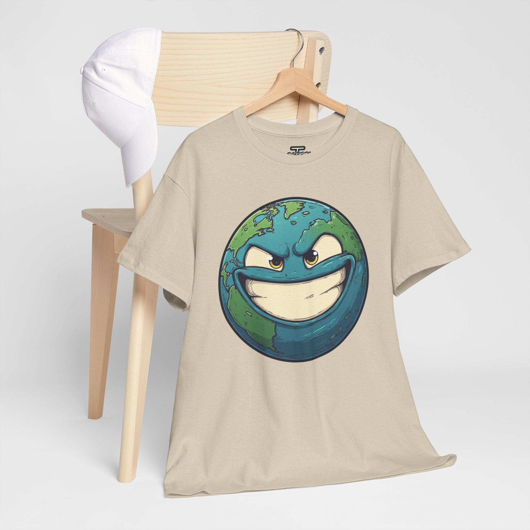 "Smirking Earth" Graphic Tee