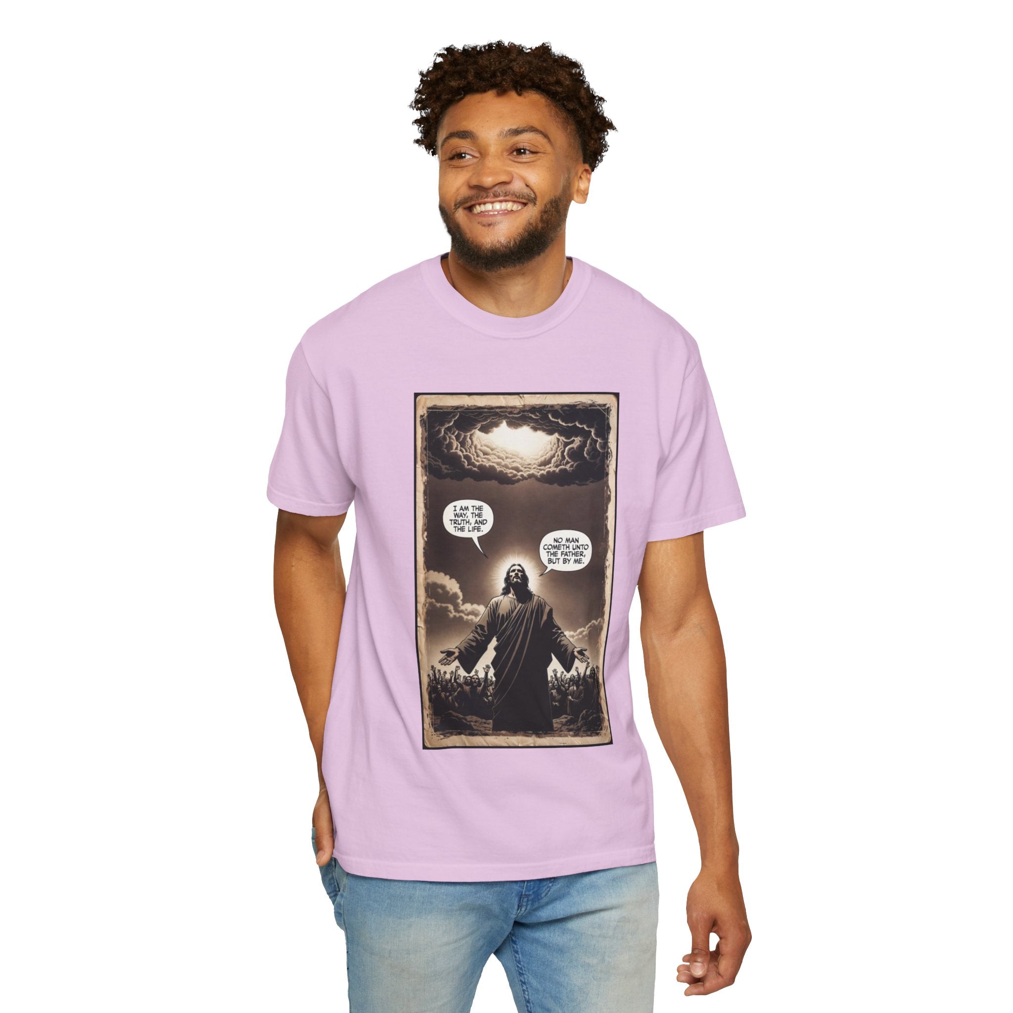 Jesus Comic Panel "I Am The Way" Graphic Tee