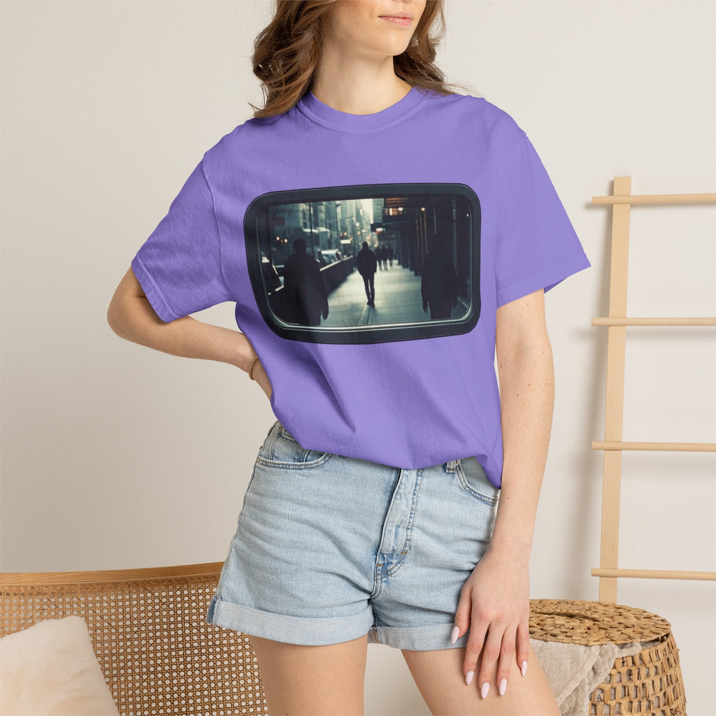 "Outside My Window" Urban Night Commuter Graphic Tee