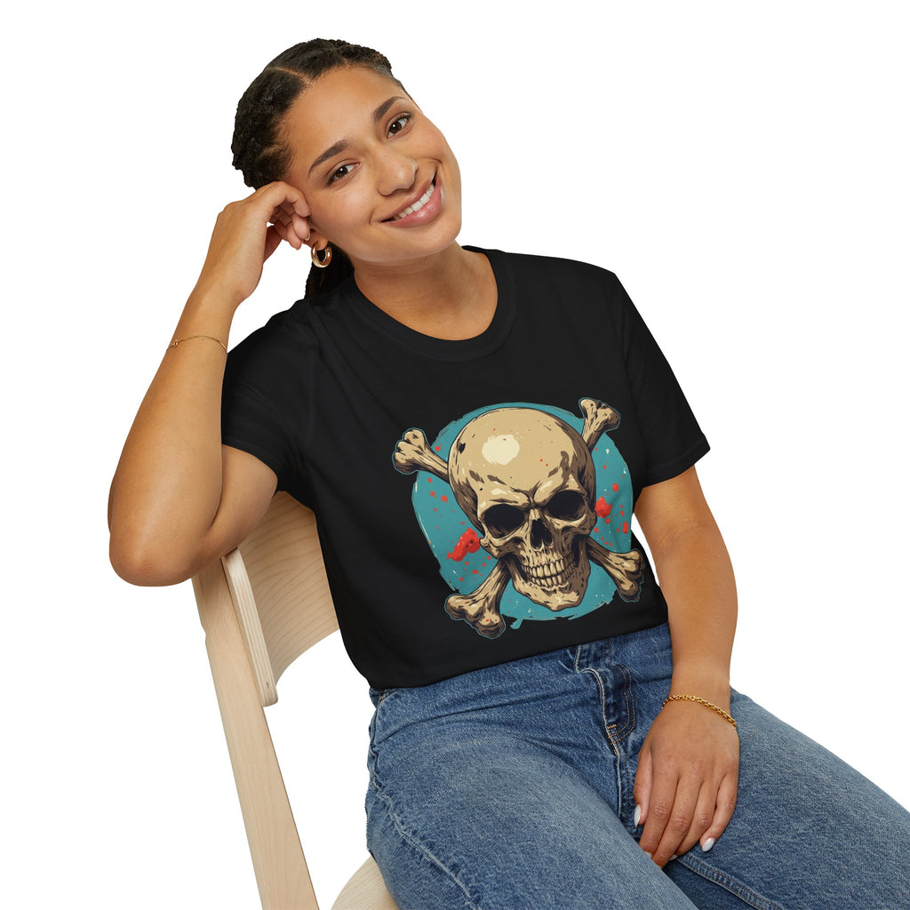 "Skull & Crossbones" Retro Pirate Skull Graphic Tee