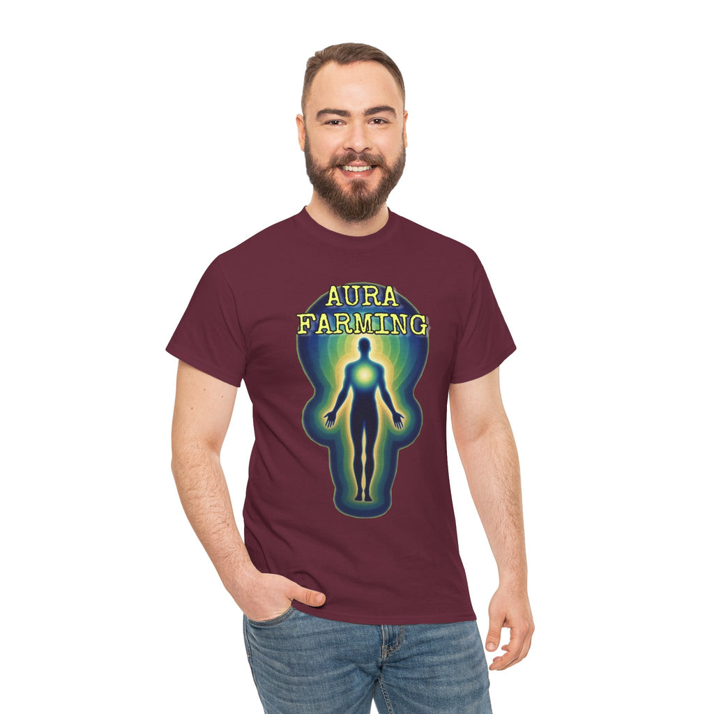 "Aura Farming" — Spiritual Energy Graphic Tee