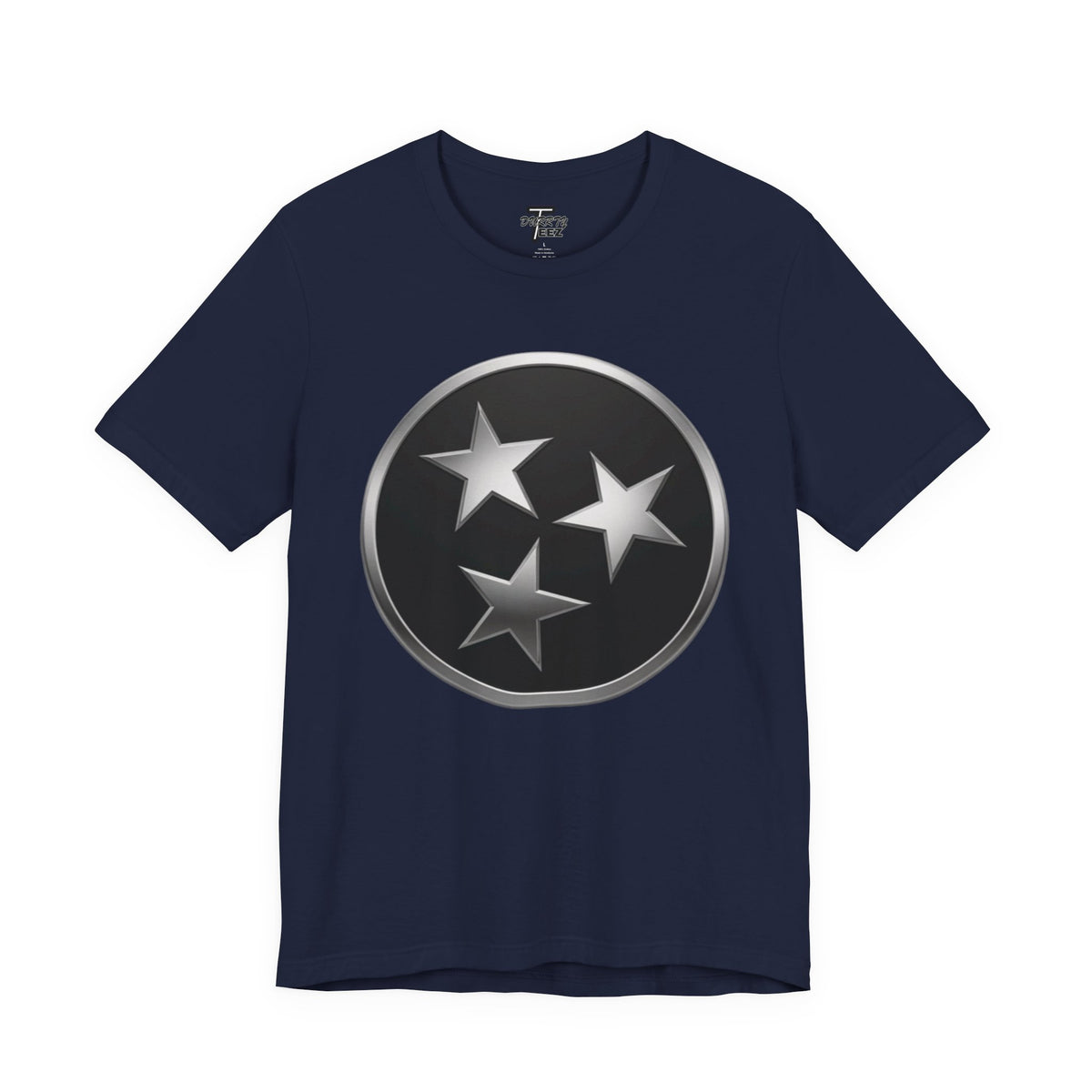 "Tennessee Pride" Metallic Black State Emblem Graphic Tee