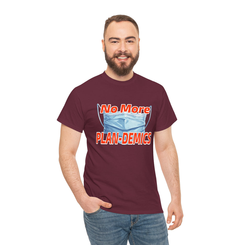 "No More PLAN-DEMICS" Mask Protest Graphic Tee