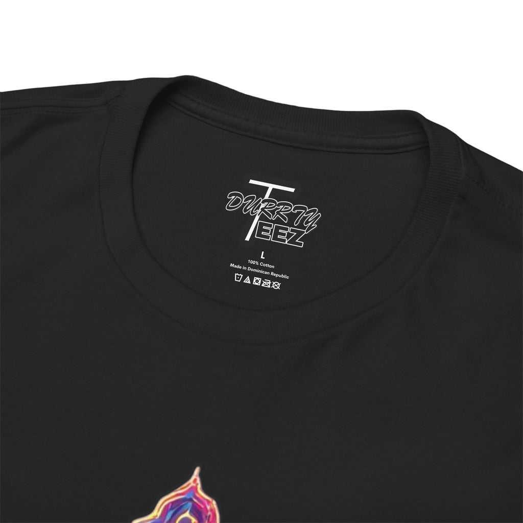 "Self Sacrifice" Neon Christian Cross Graphic Tee
