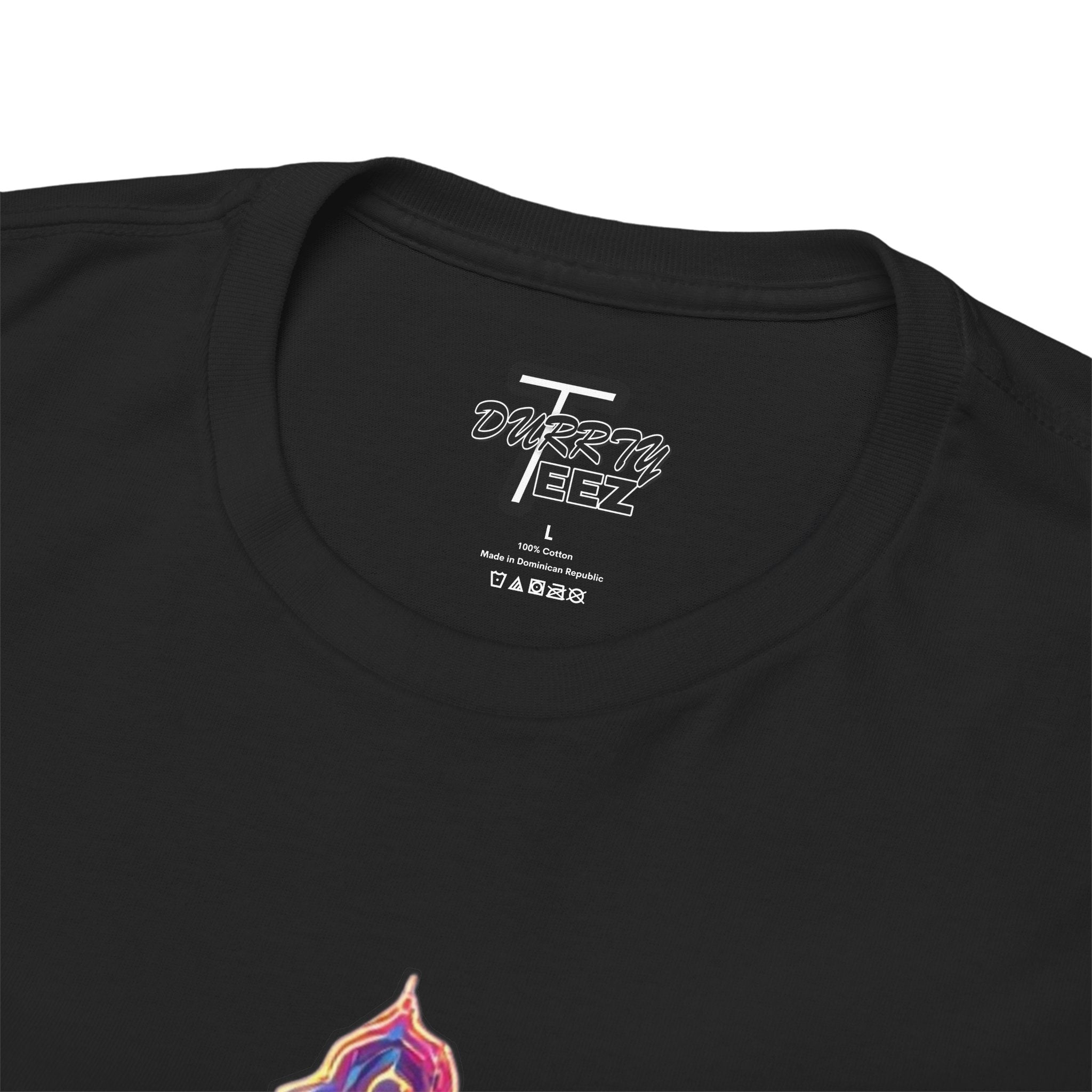"Self Sacrifice" Neon Christian Cross Graphic Tee
