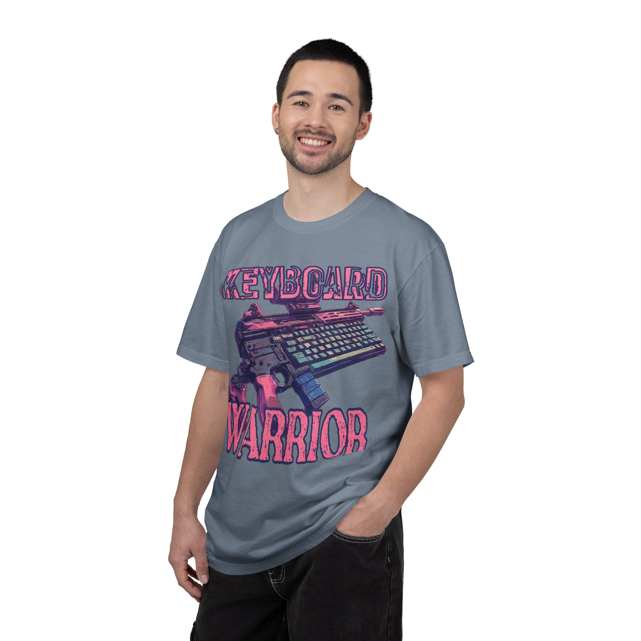 "Keyboard Warrior" Pink Graphic Tee