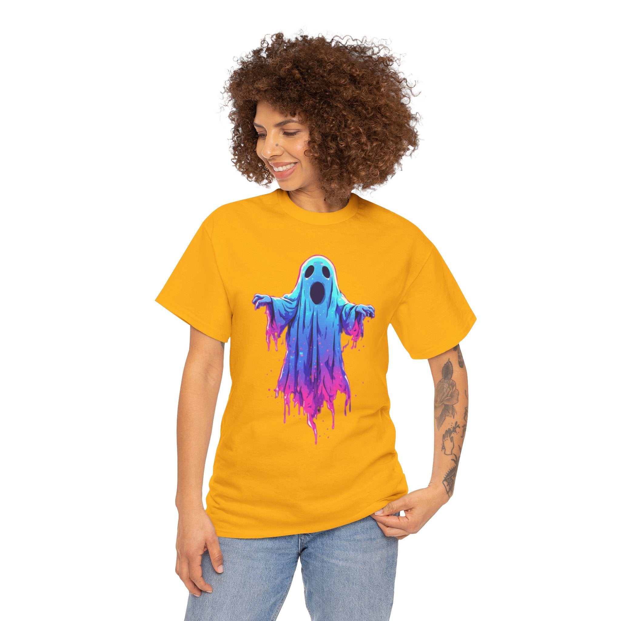 "Ghost Drip" Neon Ghost Graphic Tee