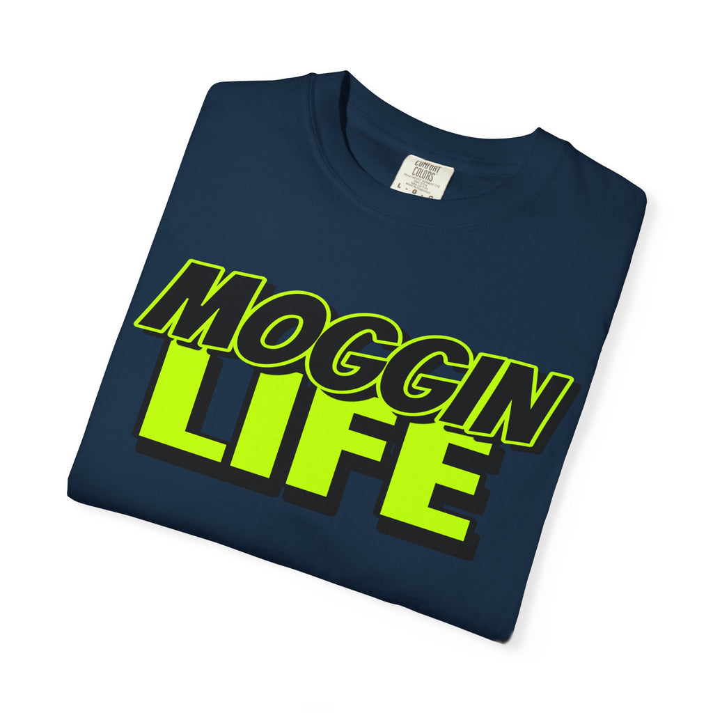 "Moggin Life" — Bold Neon Graphic Tee