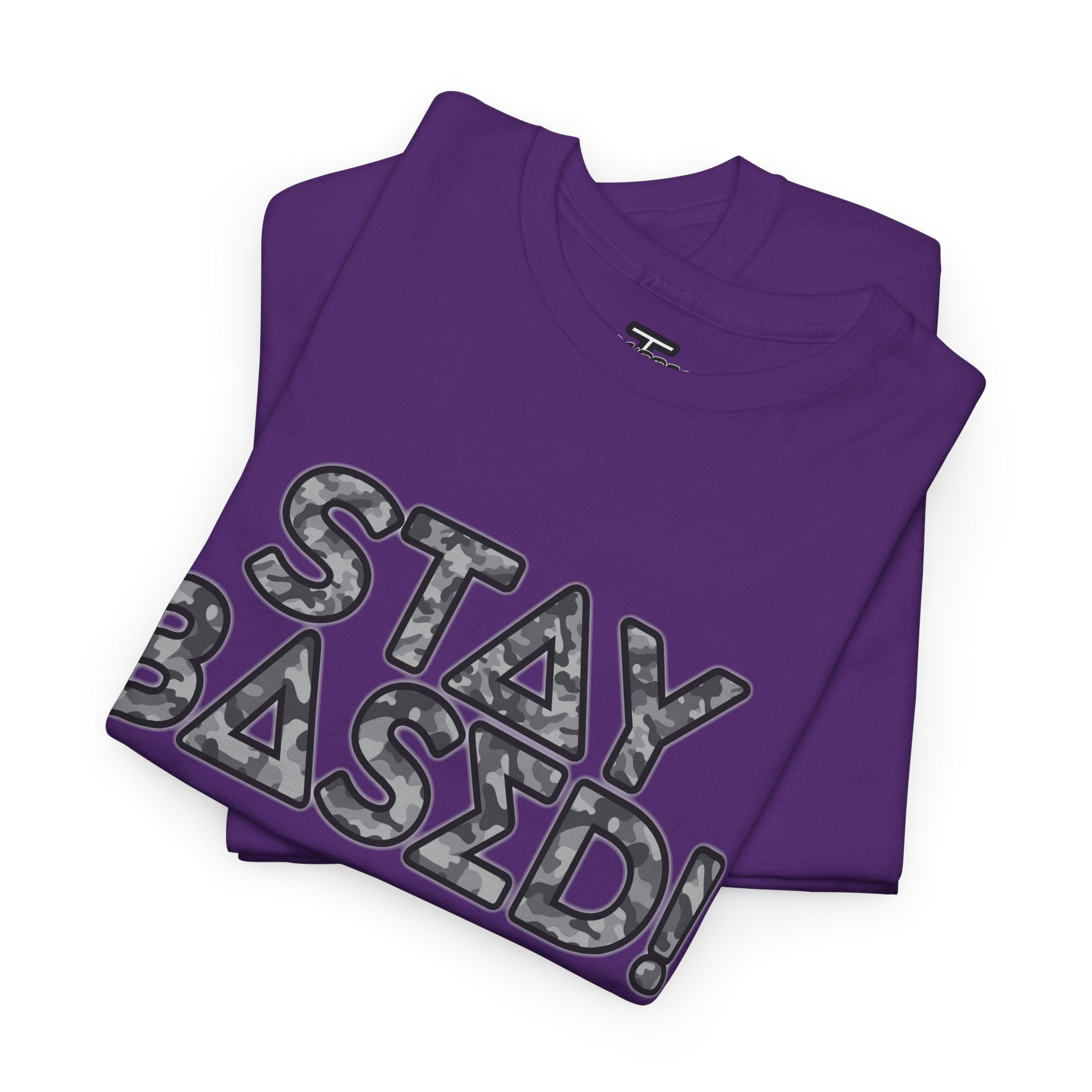 "Stay Based!" Urban Camo Graphic Tee
