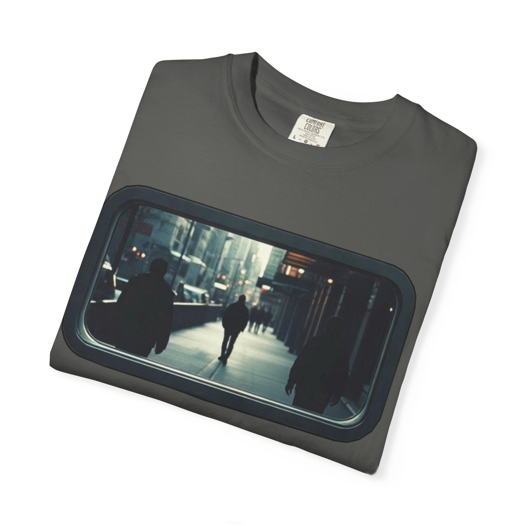 "Outside My Window" Urban Night Commuter Graphic Tee