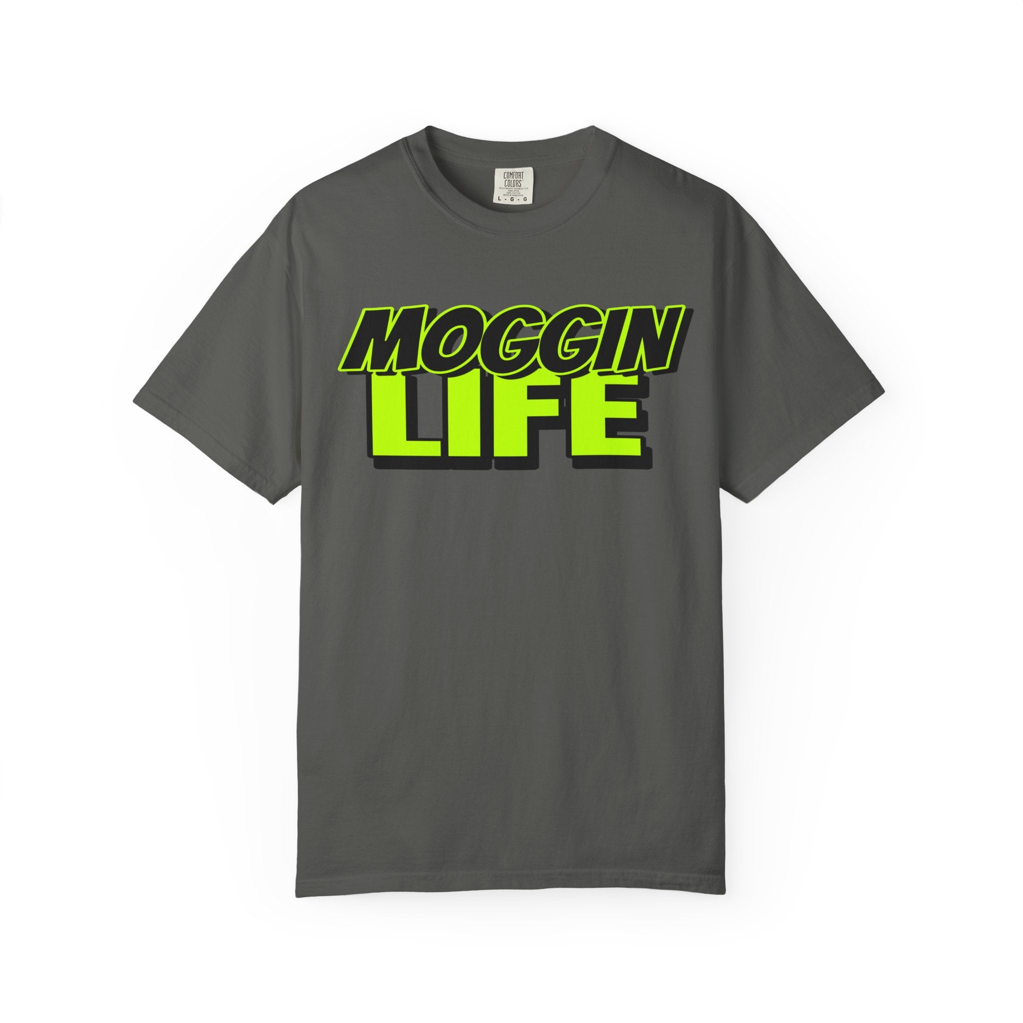 "Moggin Life" — Bold Neon Graphic Tee