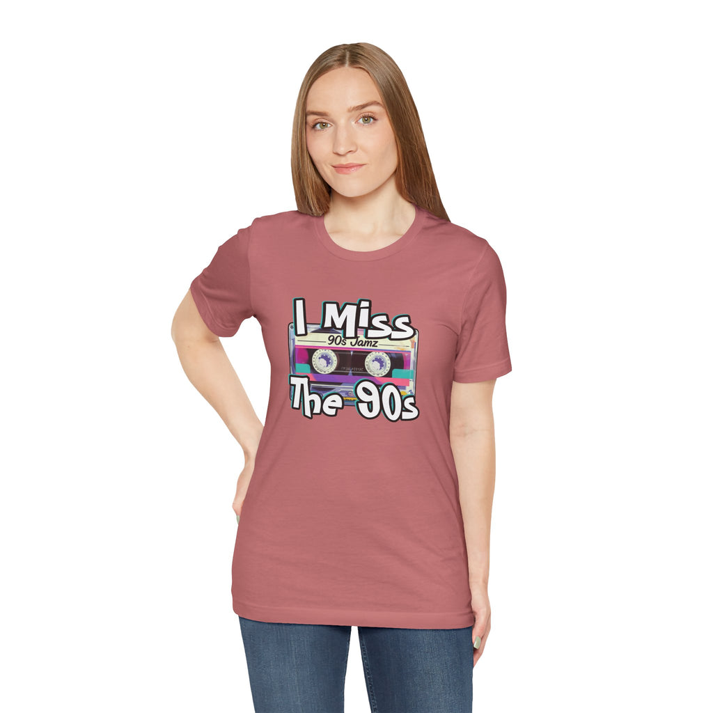 "I Miss The 90s" Retro Cassette Nostalgia Graphic Tee
