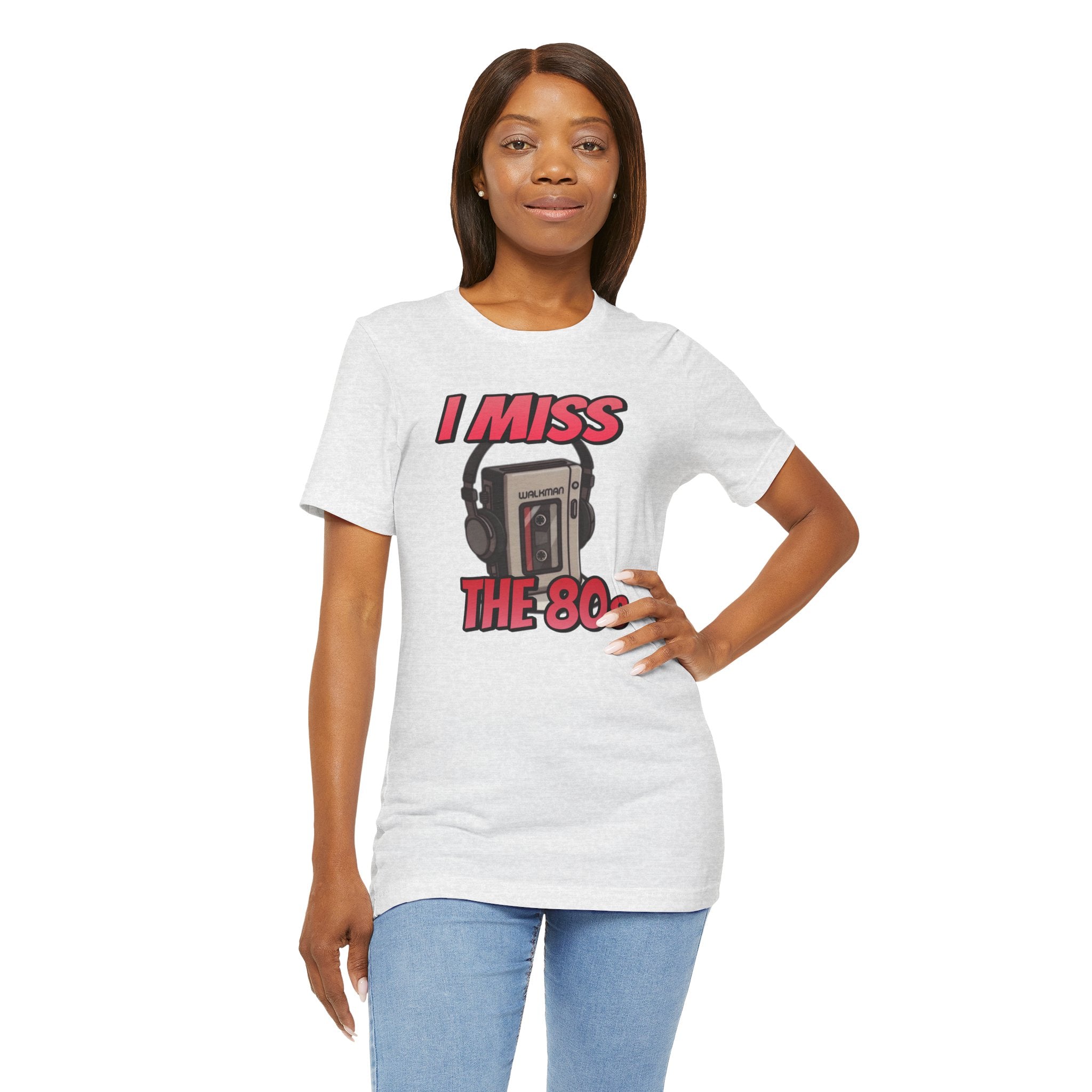 "I Miss the 80s" Retro Walkman Nostalgia Graphic Tee