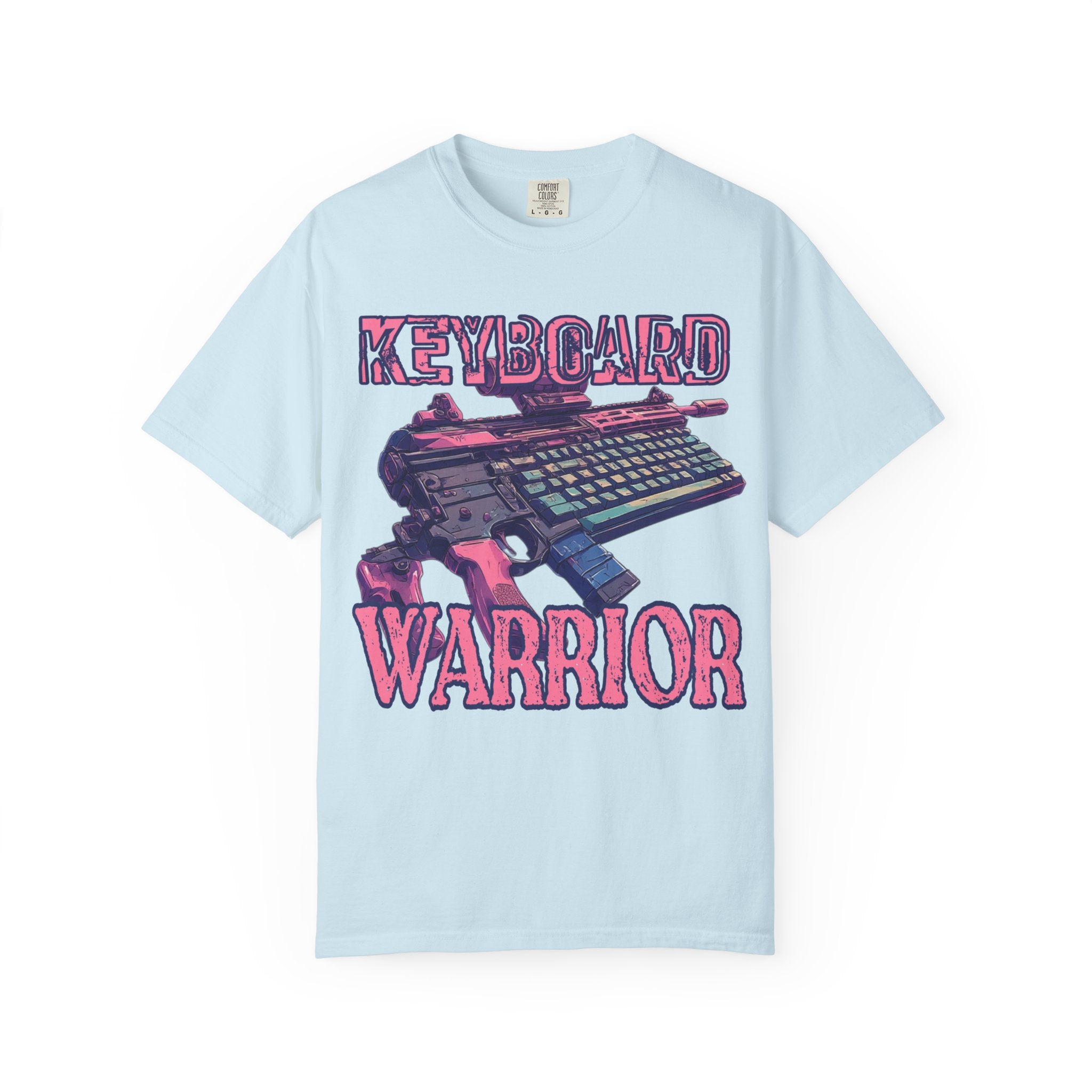 "Keyboard Warrior" Pink Graphic Tee