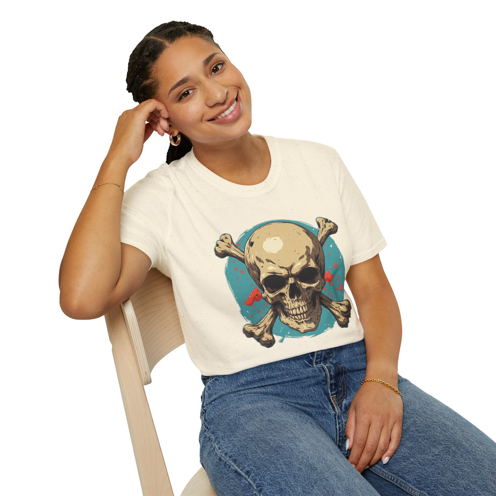"Skull & Crossbones" Retro Pirate Skull Graphic Tee