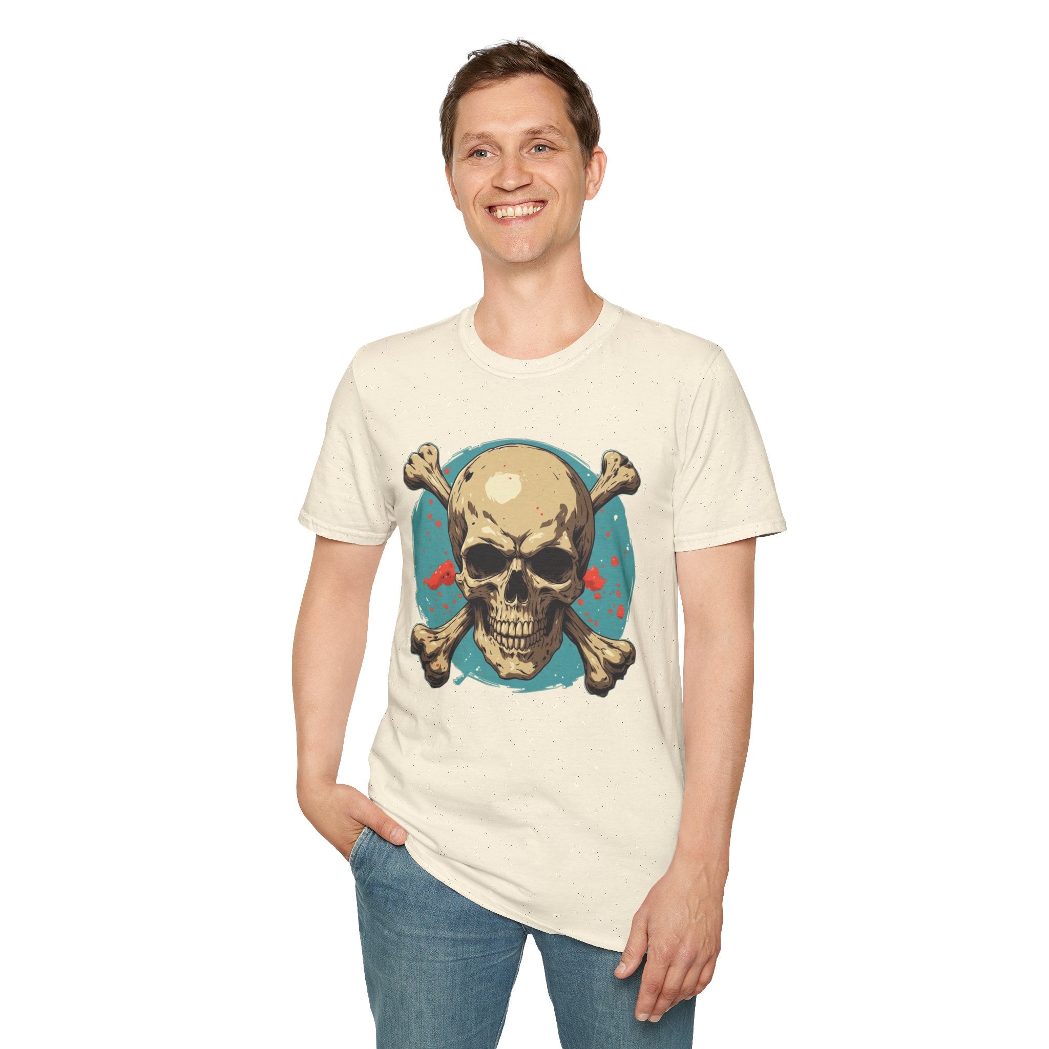 "Skull & Crossbones" Retro Pirate Skull Graphic Tee