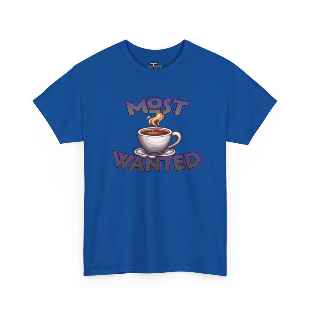 "Most Wanted" Cute Coffee Lover Graphic Tee