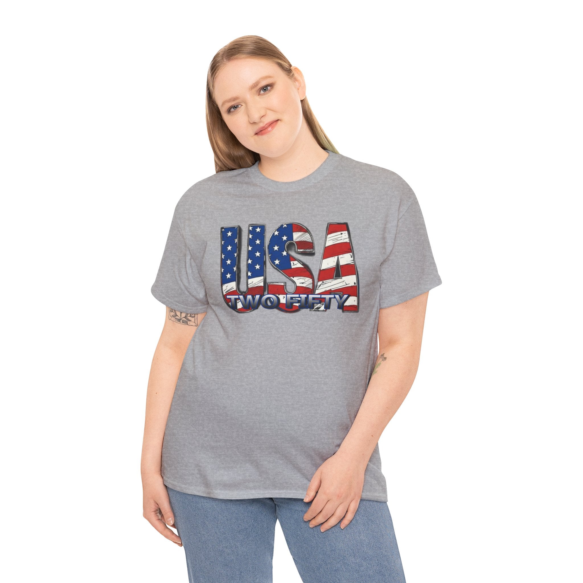 "USA Two Fifty" – 250 Years Patriotic America Graphic Tee