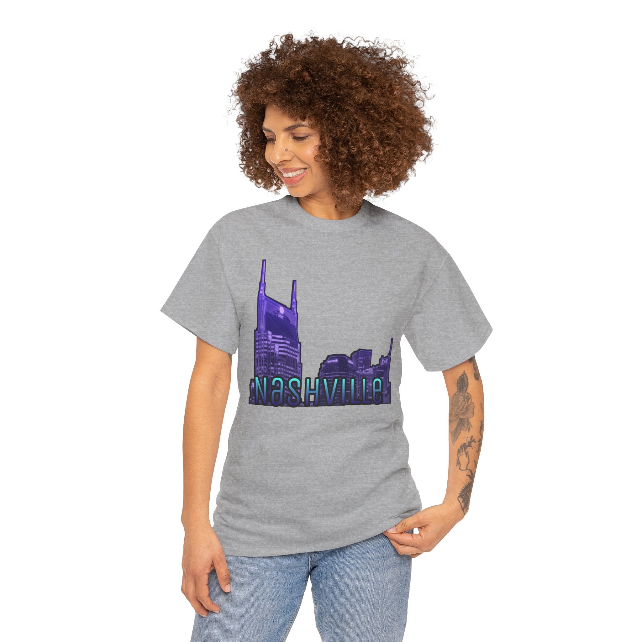 "Nashville Skyline" - Nashville Tennessee Graphic Tee