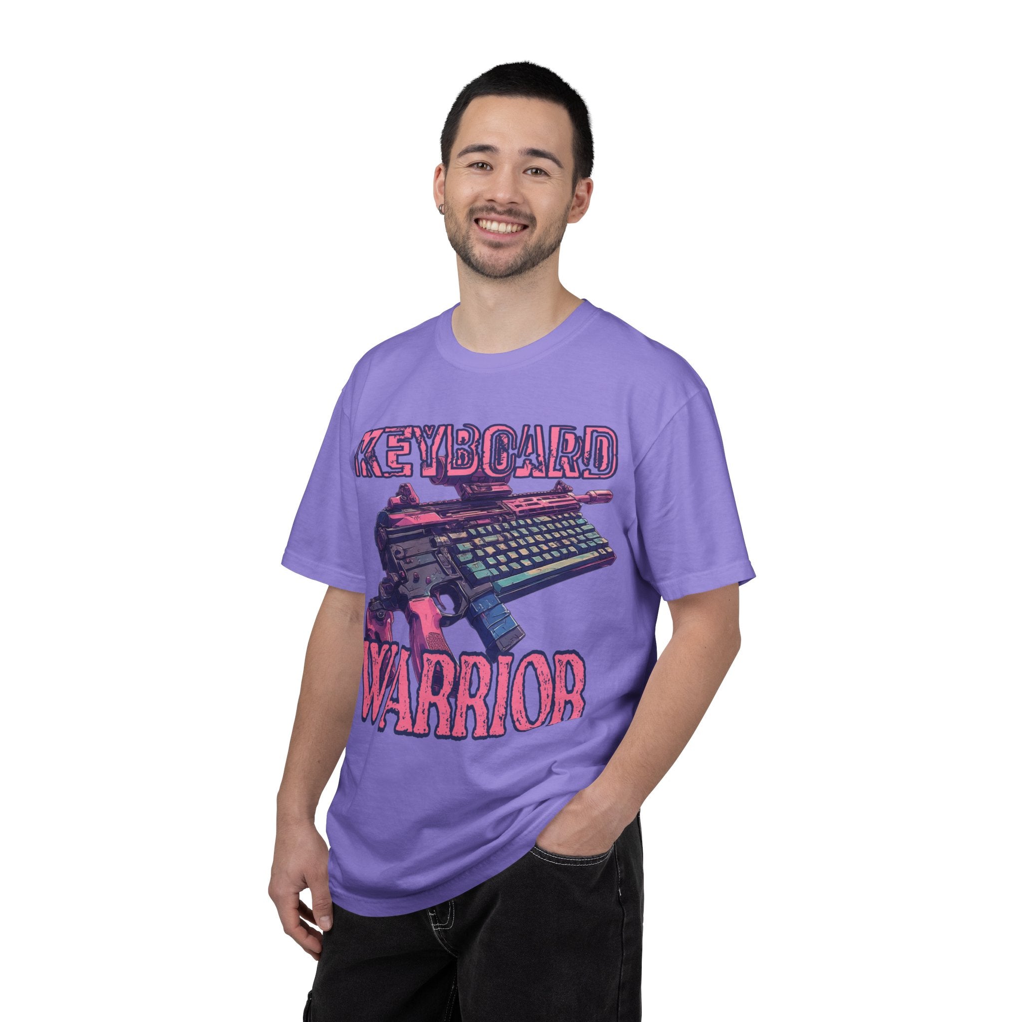 "Keyboard Warrior" Pink Graphic Tee