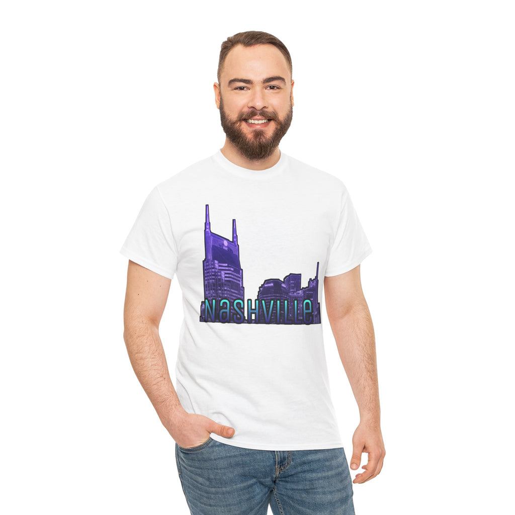 "Nashville Skyline" - Nashville Tennessee Graphic Tee