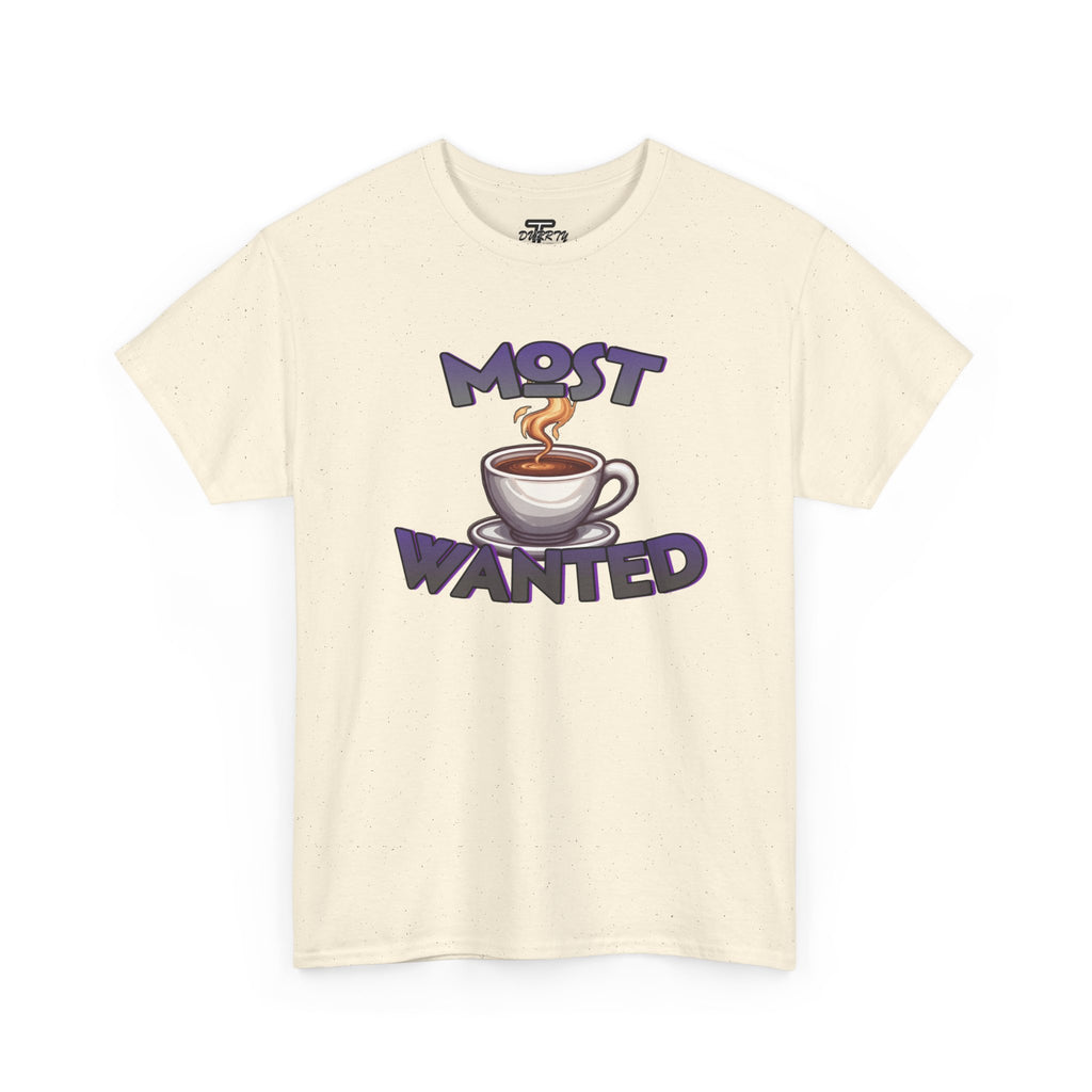 "Most Wanted" Cute Coffee Lover Graphic Tee