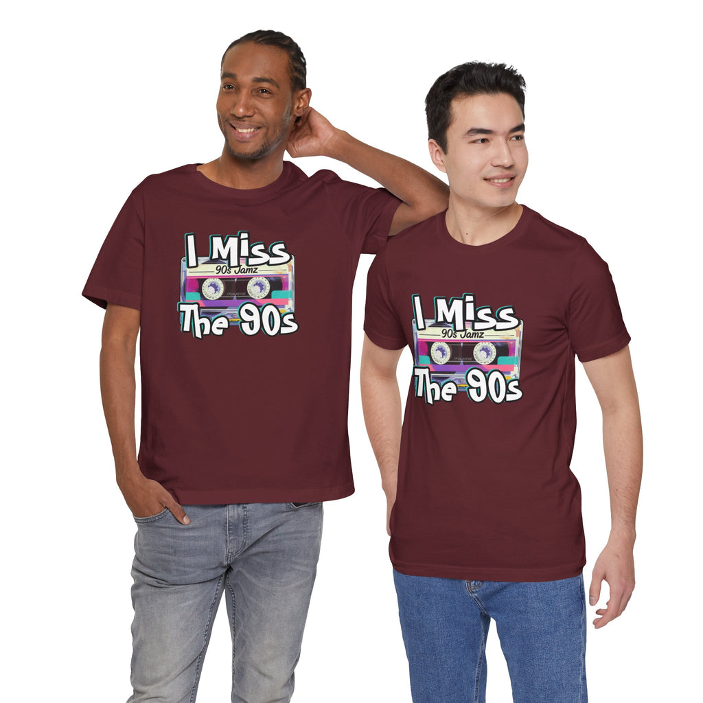 "I Miss The 90s" Retro Cassette Nostalgia Graphic Tee