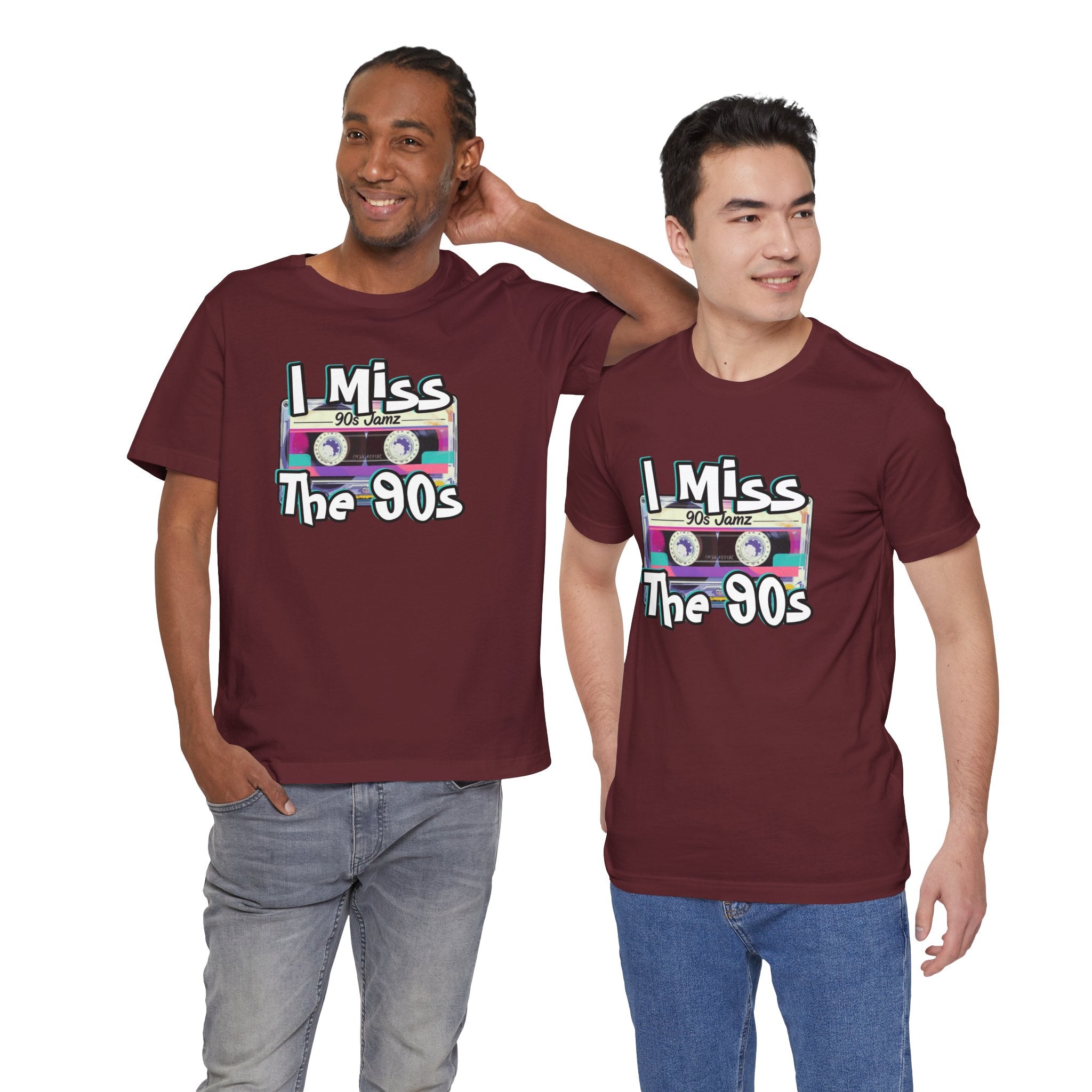 "I Miss The 90s" Retro Cassette Nostalgia Graphic Tee