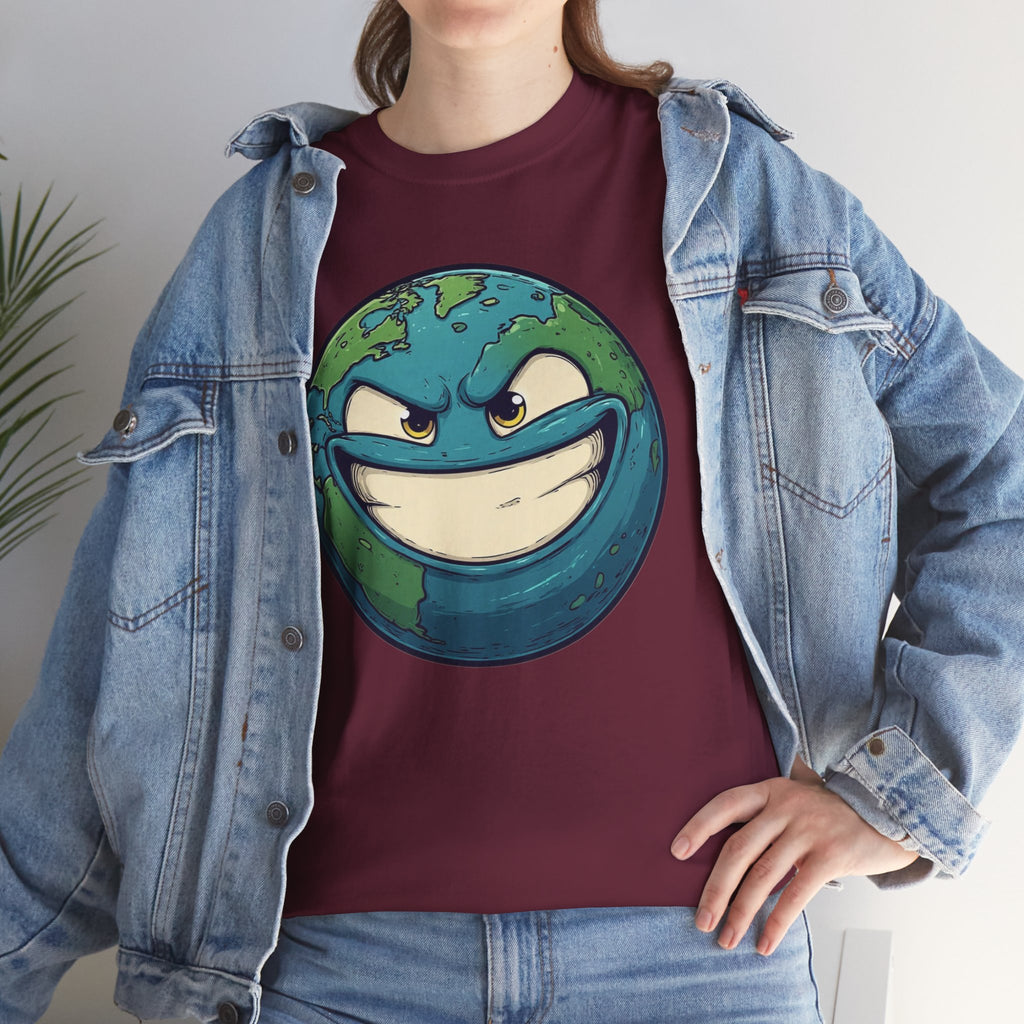 "Smirking Earth" Graphic Tee