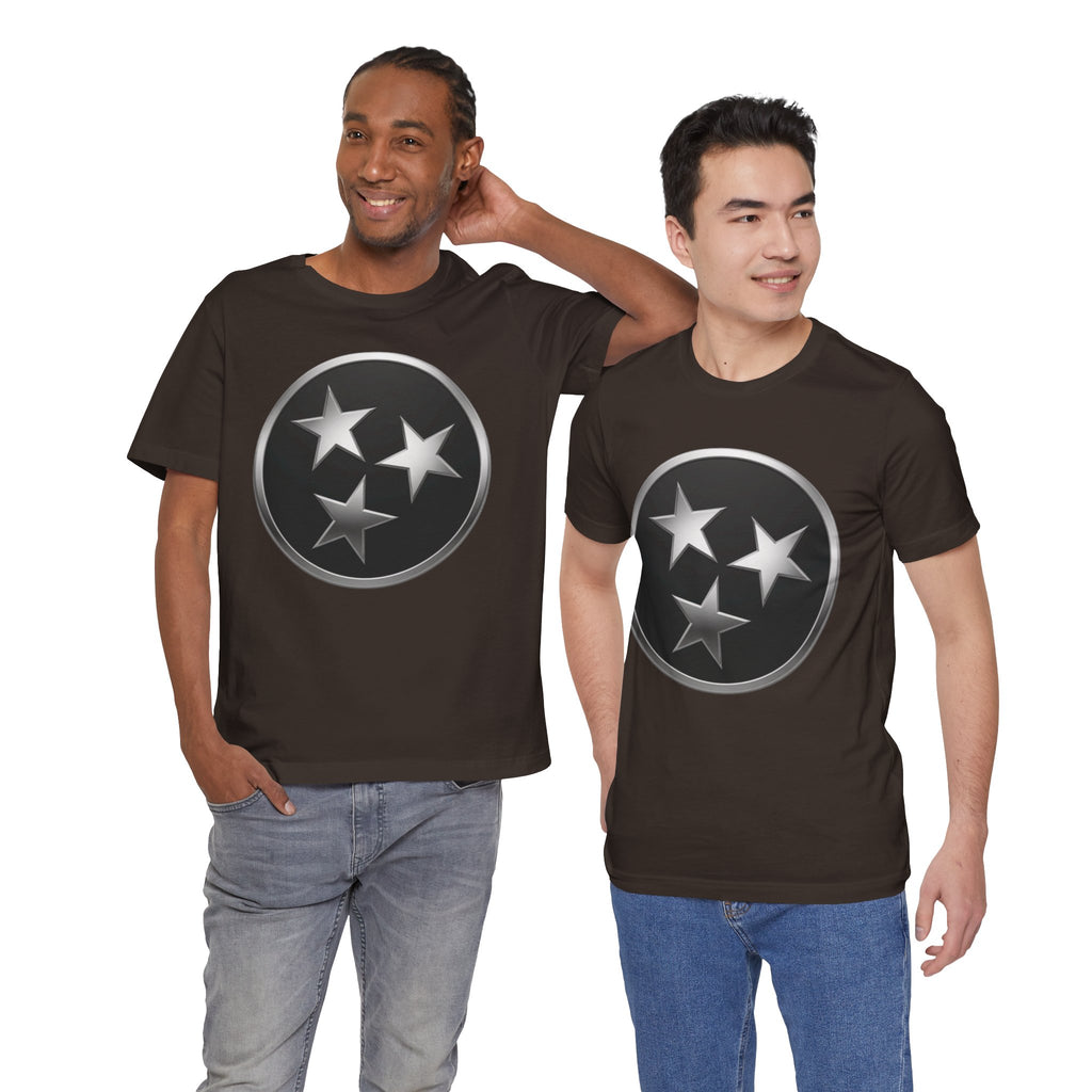 "Tennessee Pride" Metallic Black State Emblem Graphic Tee