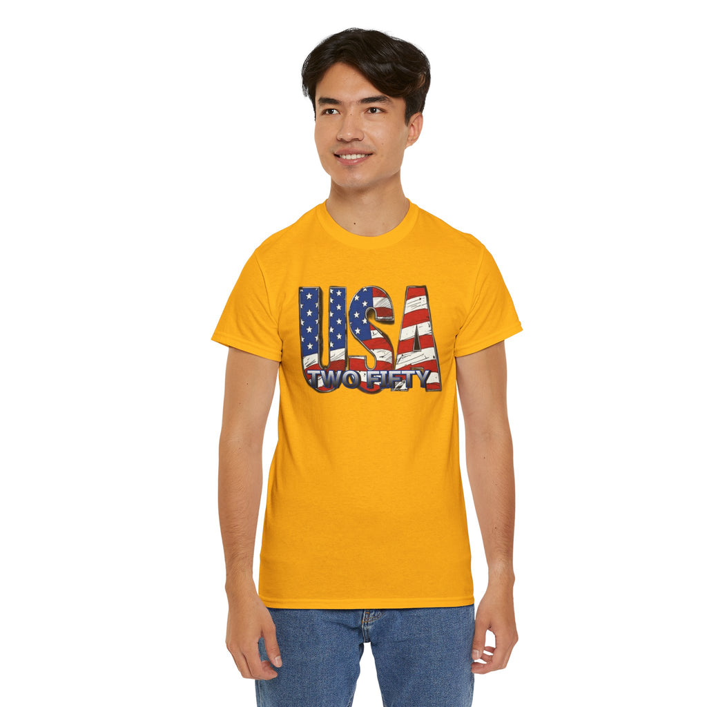 "USA Two Fifty" – 250 Years Patriotic America Graphic Tee