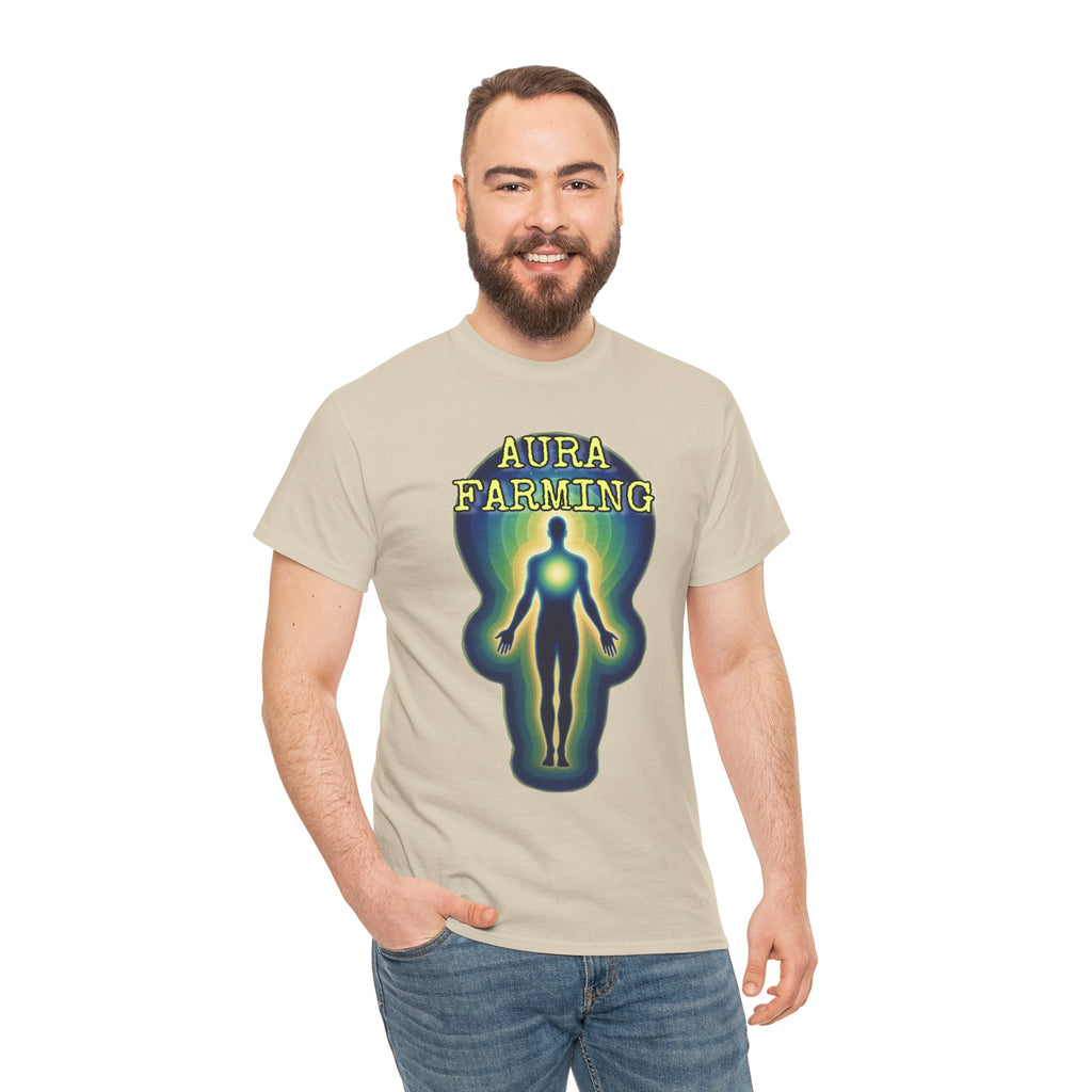 "Aura Farming" — Spiritual Energy Graphic Tee