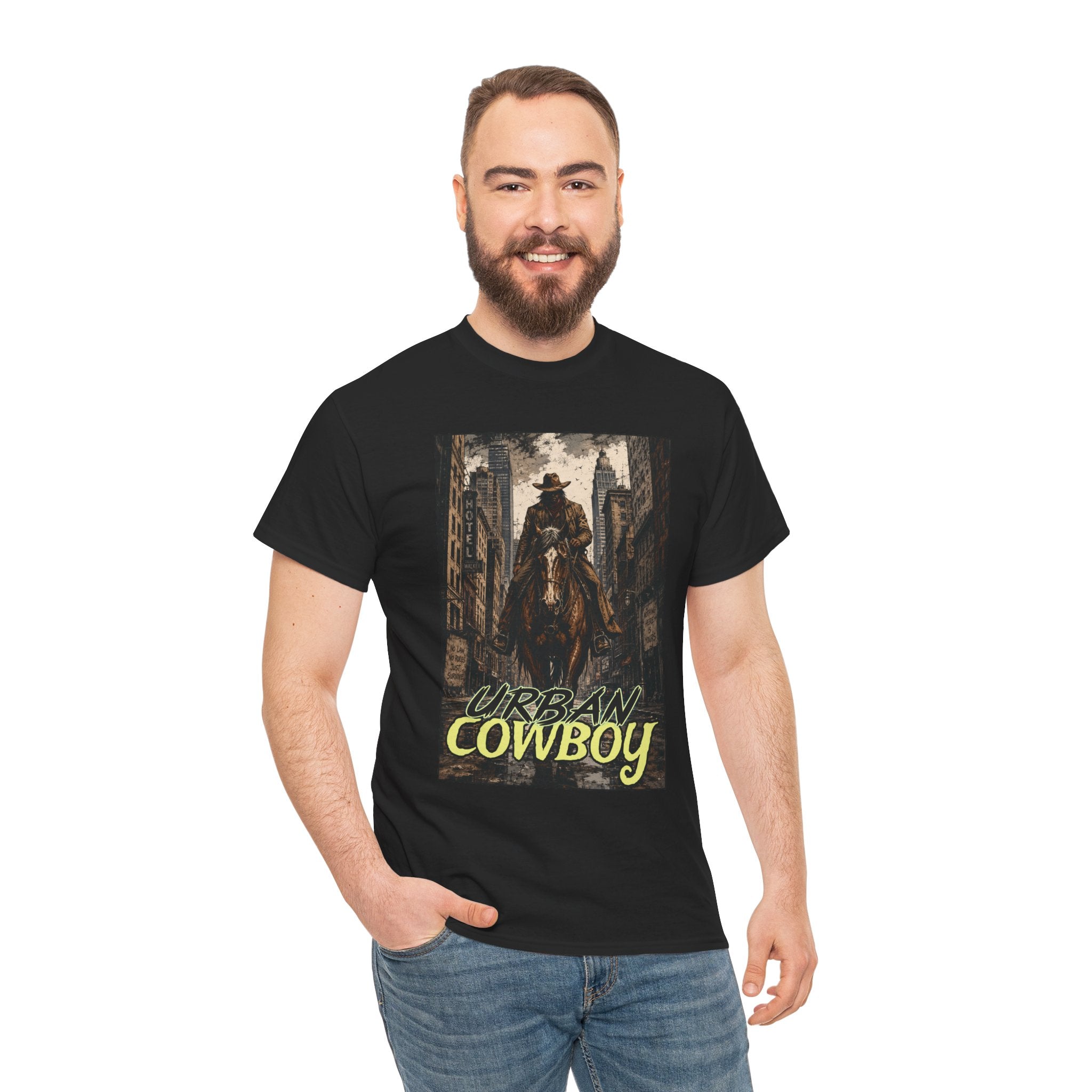 "Urban Cowboy" Retro City Cowboy Graphic Tee