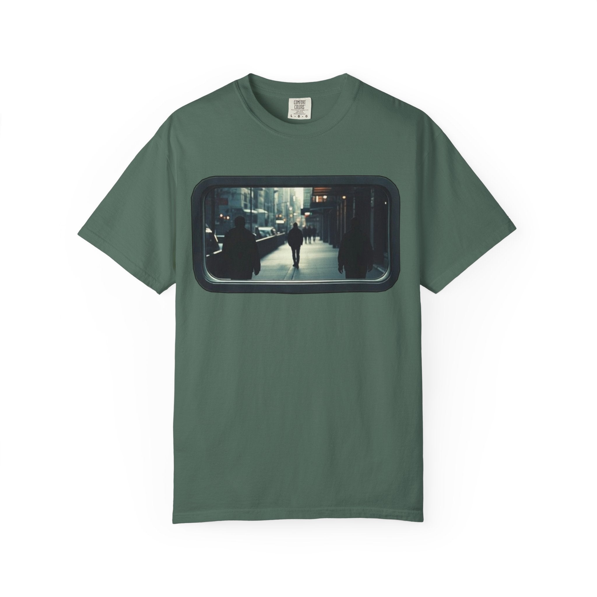 "Outside My Window" Urban Night Commuter Graphic Tee