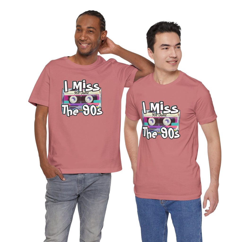 "I Miss The 90s" Retro Cassette Nostalgia Graphic Tee