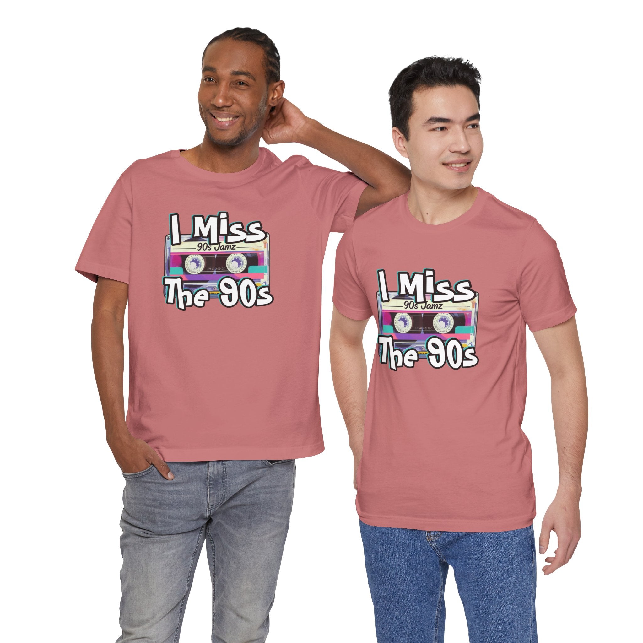 "I Miss The 90s" Retro Cassette Nostalgia Graphic Tee