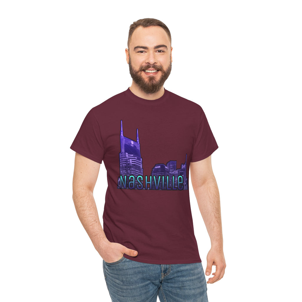 "Nashville Skyline" - Nashville Tennessee Graphic Tee