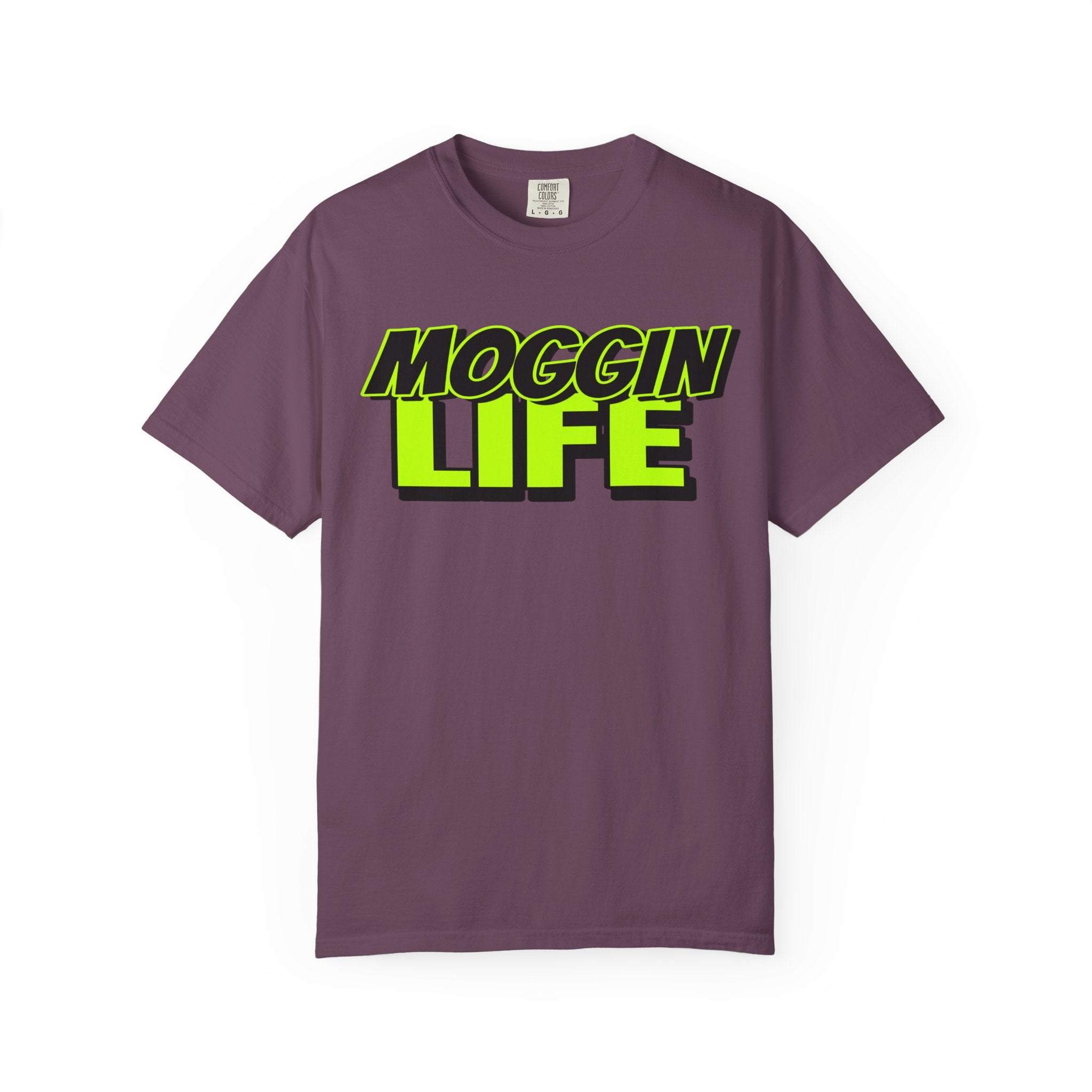"Moggin Life" — Bold Neon Graphic Tee