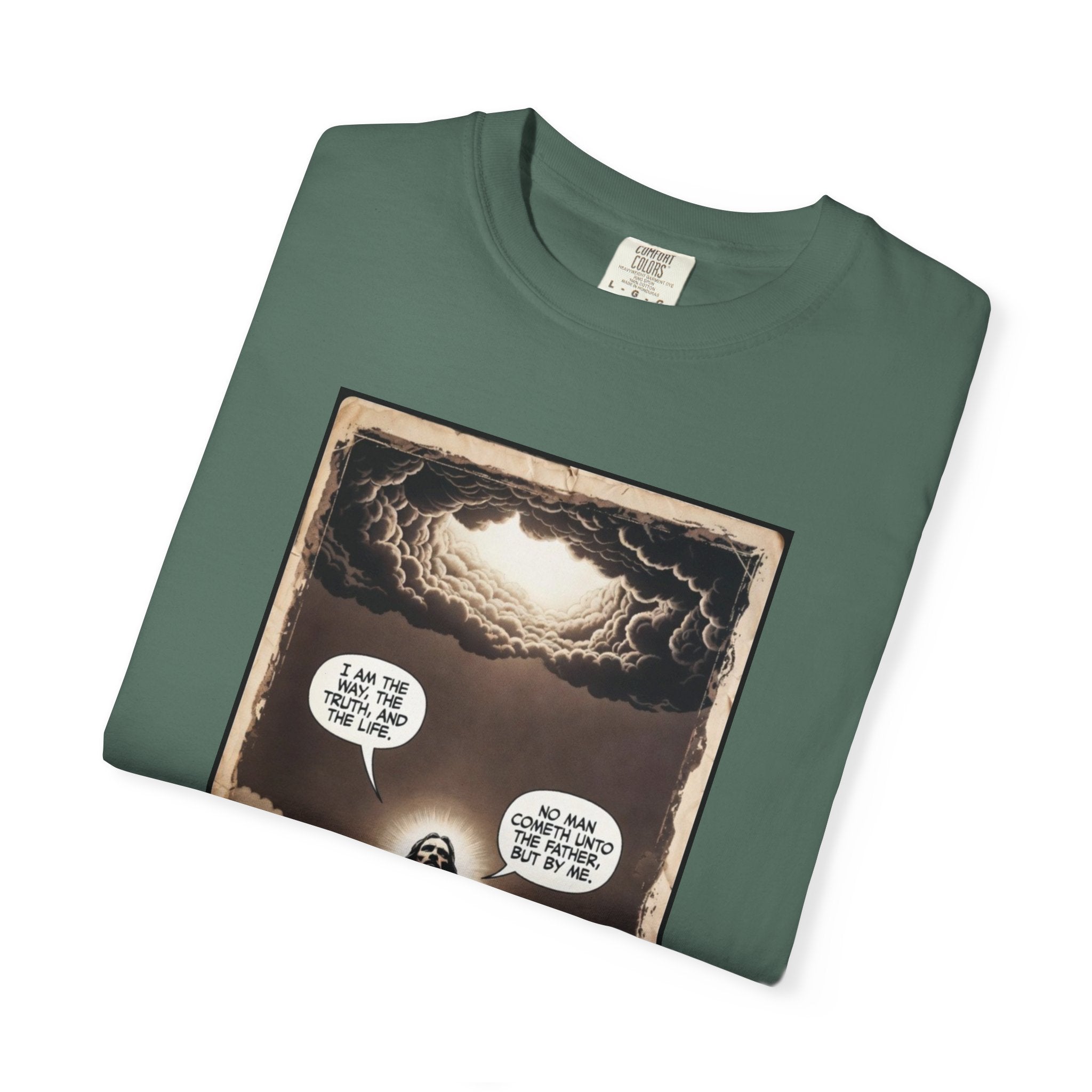 Jesus Comic Panel "I Am The Way" Graphic Tee
