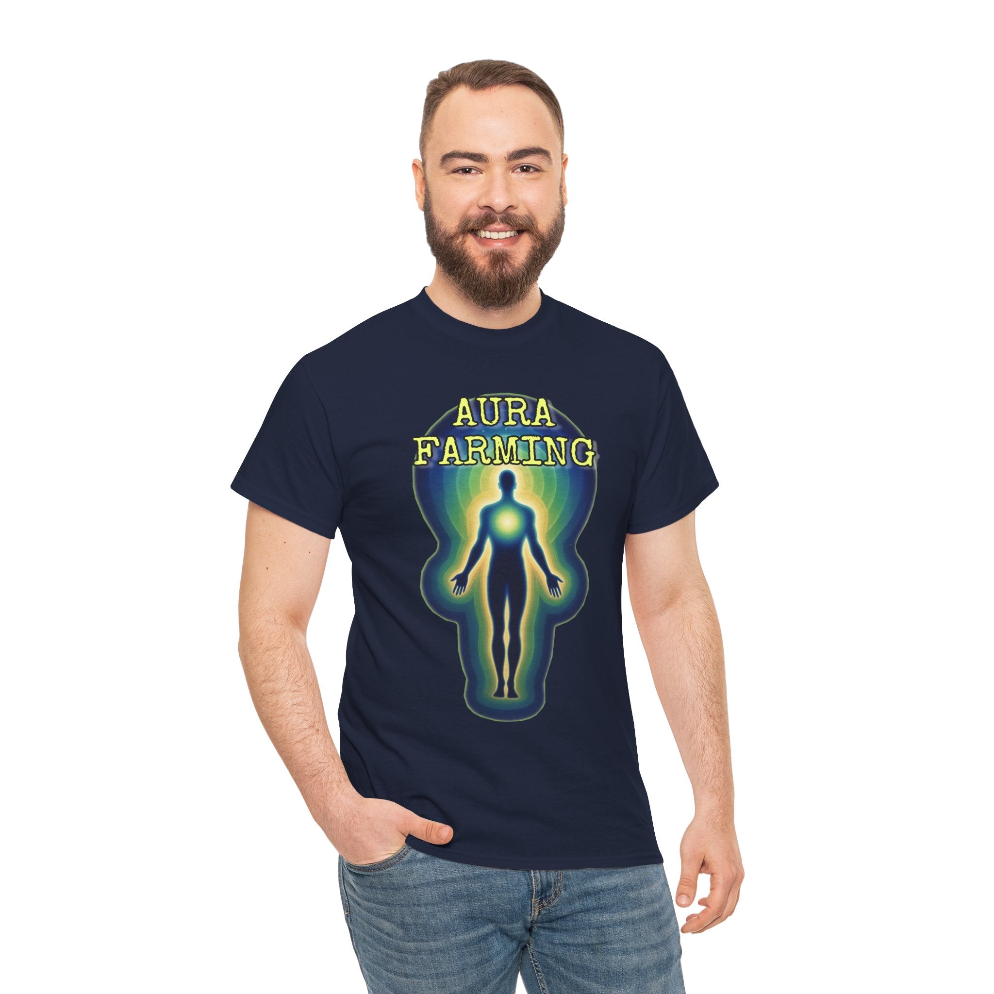 "Aura Farming" — Spiritual Energy Graphic Tee