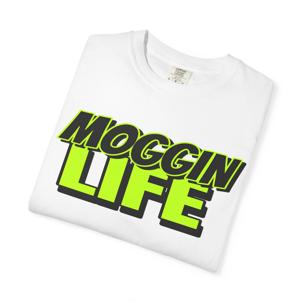 "Moggin Life" — Bold Neon Graphic Tee