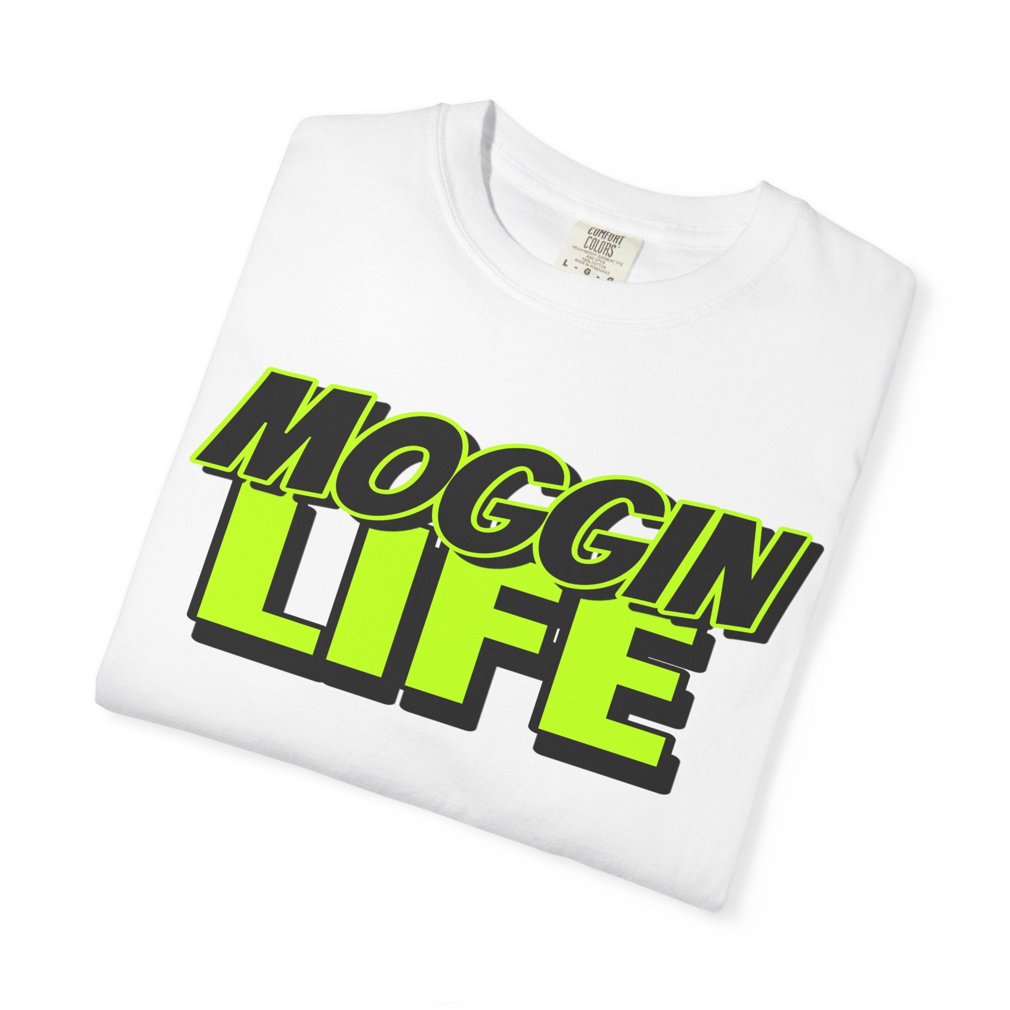 "Moggin Life" — Bold Neon Graphic Tee