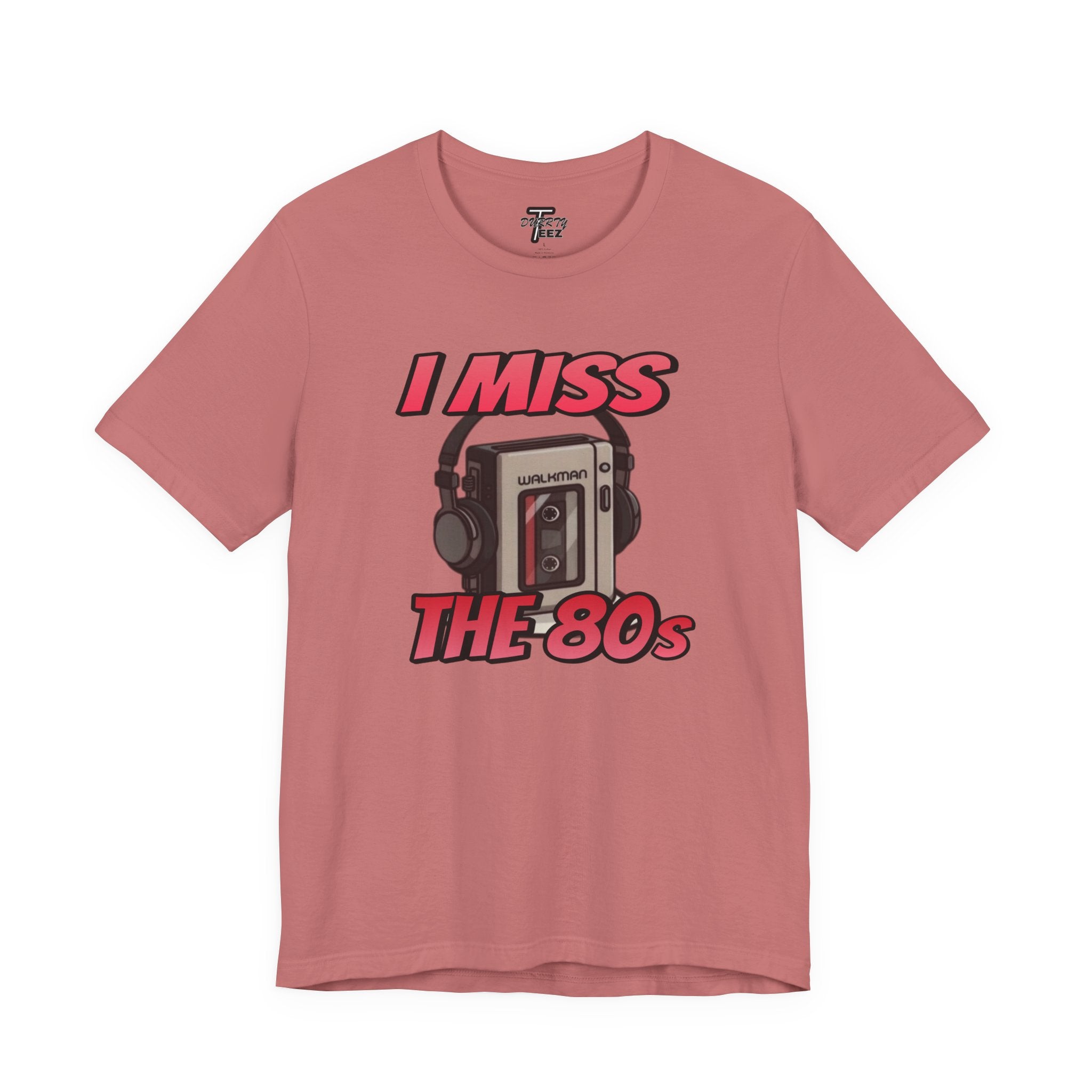 "I Miss the 80s" Retro Walkman Nostalgia Graphic Tee