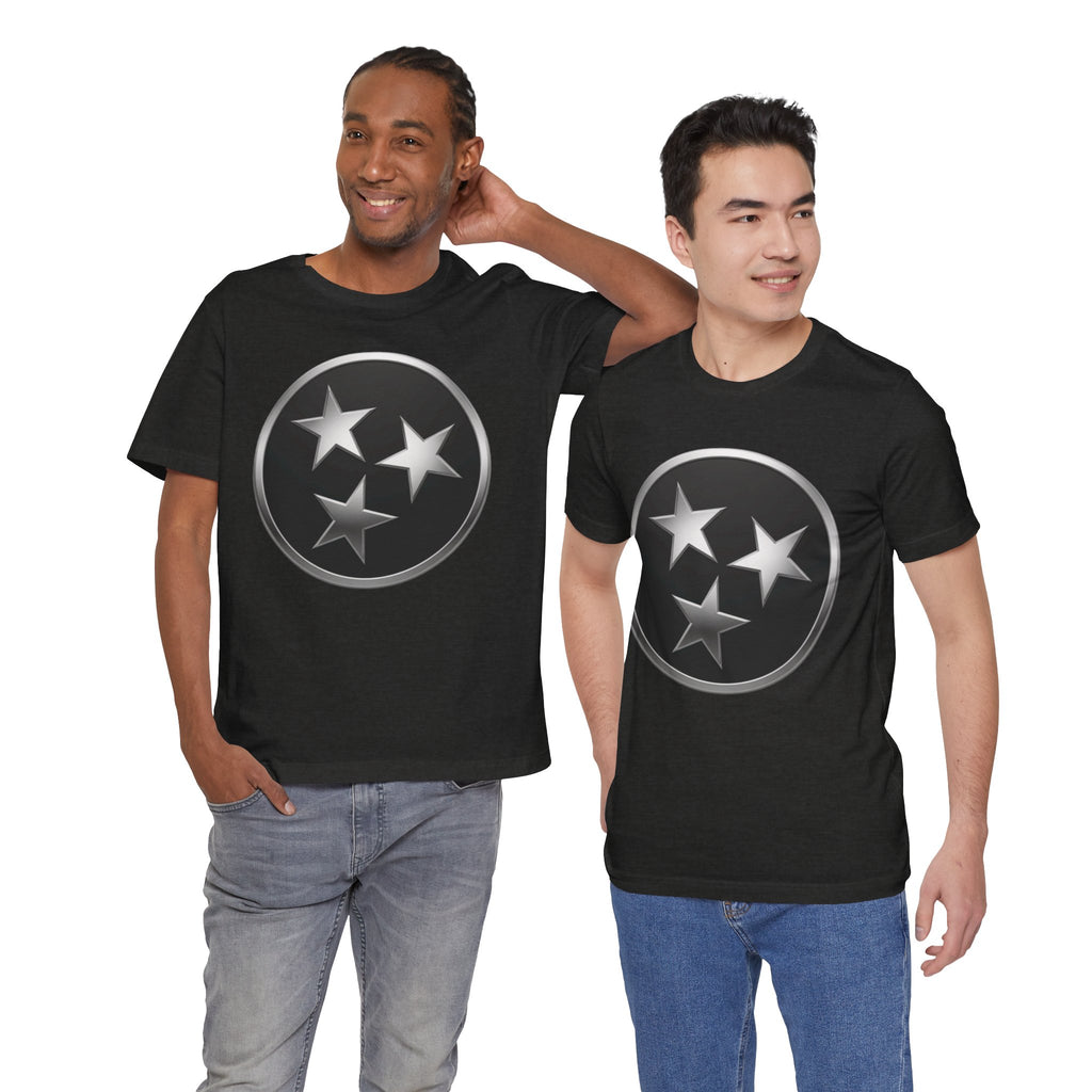 "Tennessee Pride" Metallic Black State Emblem Graphic Tee