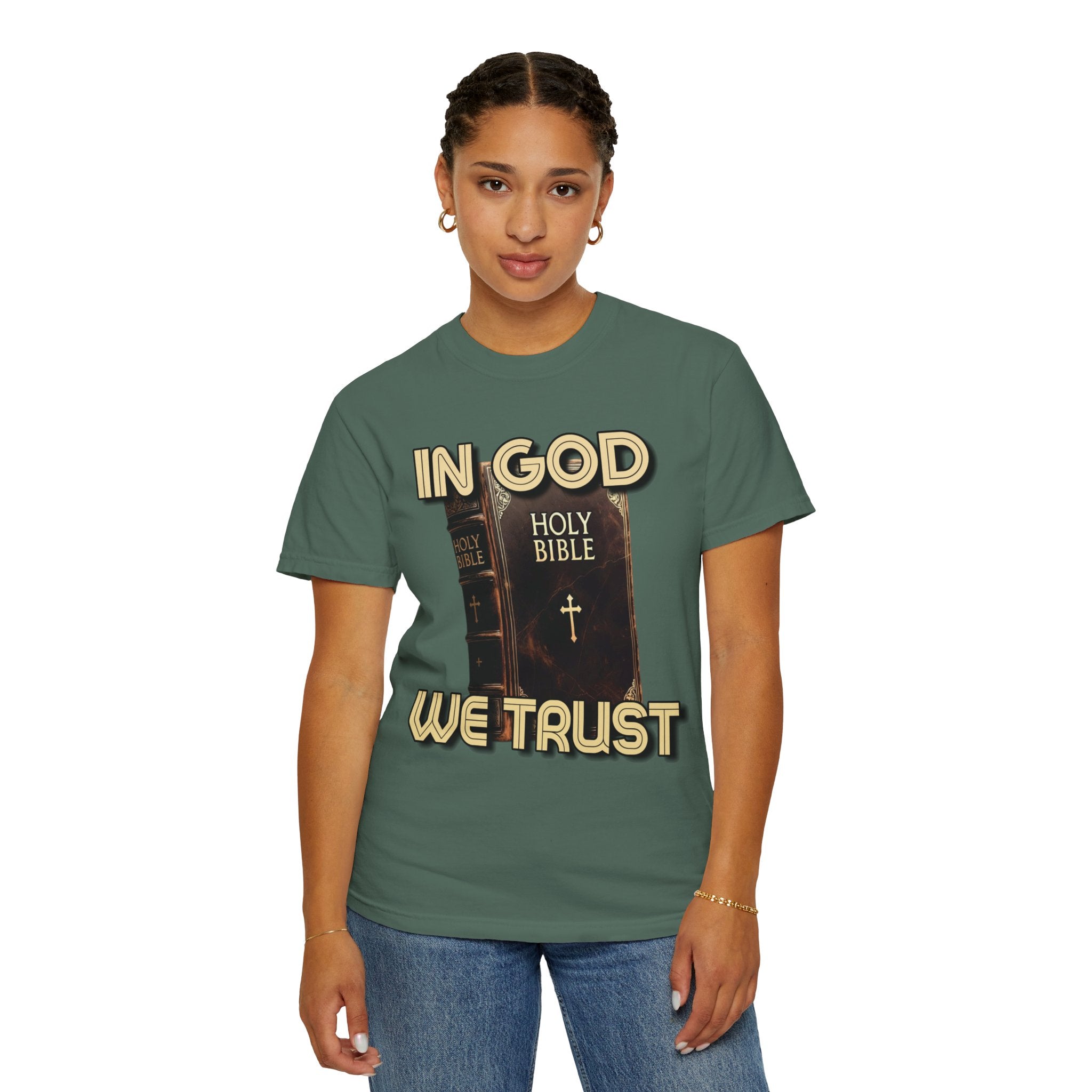 "In God We Trust" Faith Graphic Tee