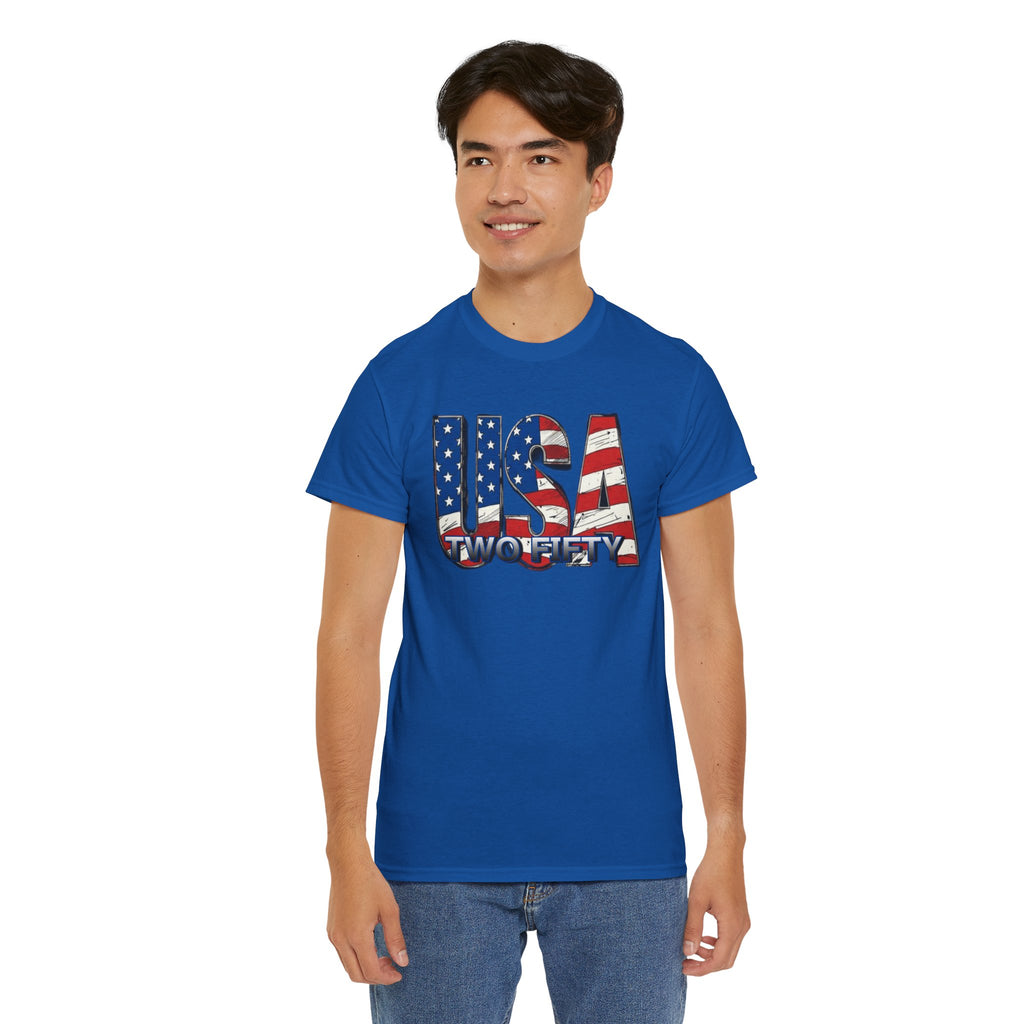 "USA Two Fifty" – 250 Years Patriotic America Graphic Tee
