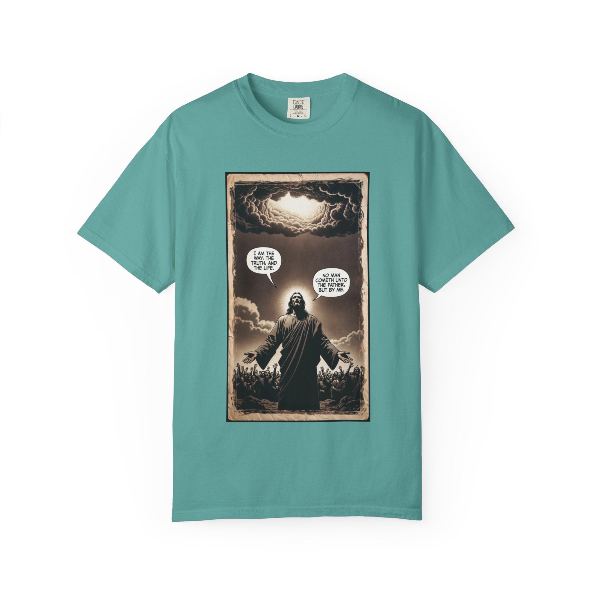 Jesus Comic Panel "I Am The Way" Graphic Tee