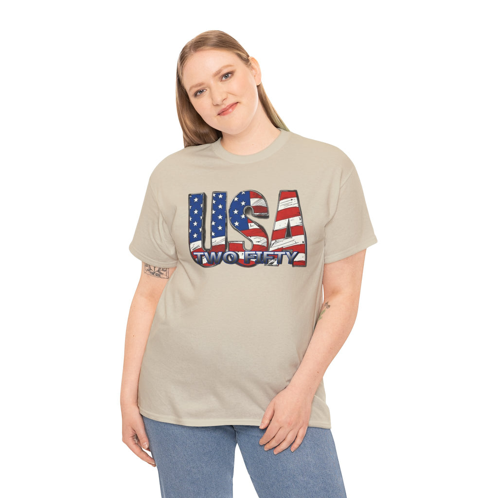 "USA Two Fifty" – 250 Years Patriotic America Graphic Tee