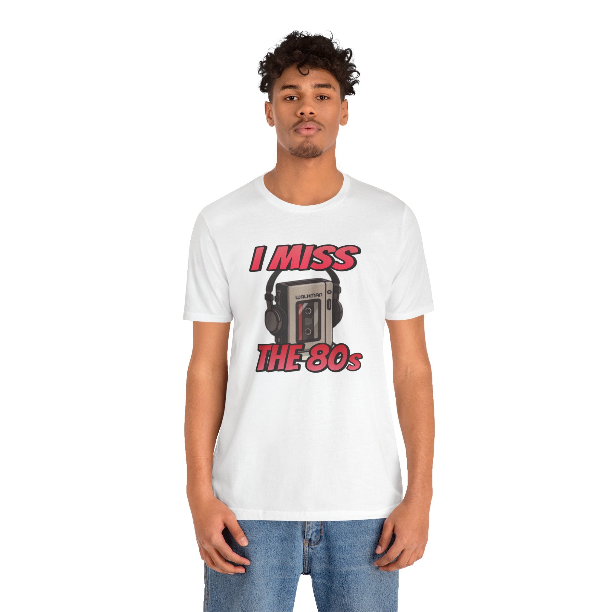 "I Miss the 80s" Retro Walkman Nostalgia Graphic Tee