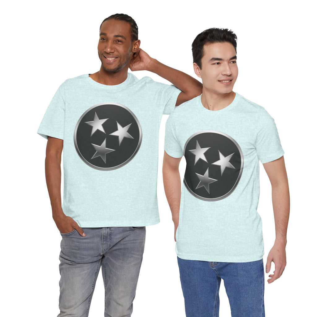 "Tennessee Pride" Metallic Black State Emblem Graphic Tee